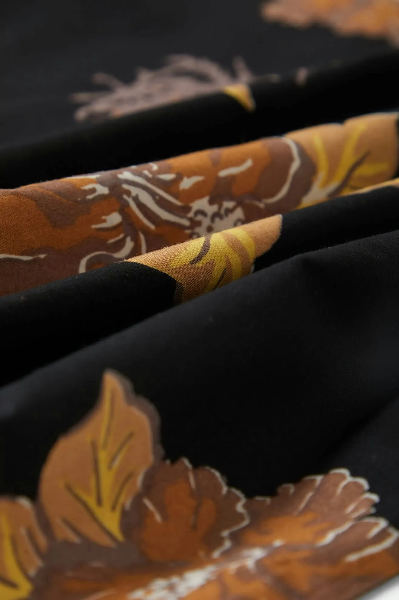 CRU Print Relaxed S/S Shirt - Washed Black/Charcoal Floral Brixton