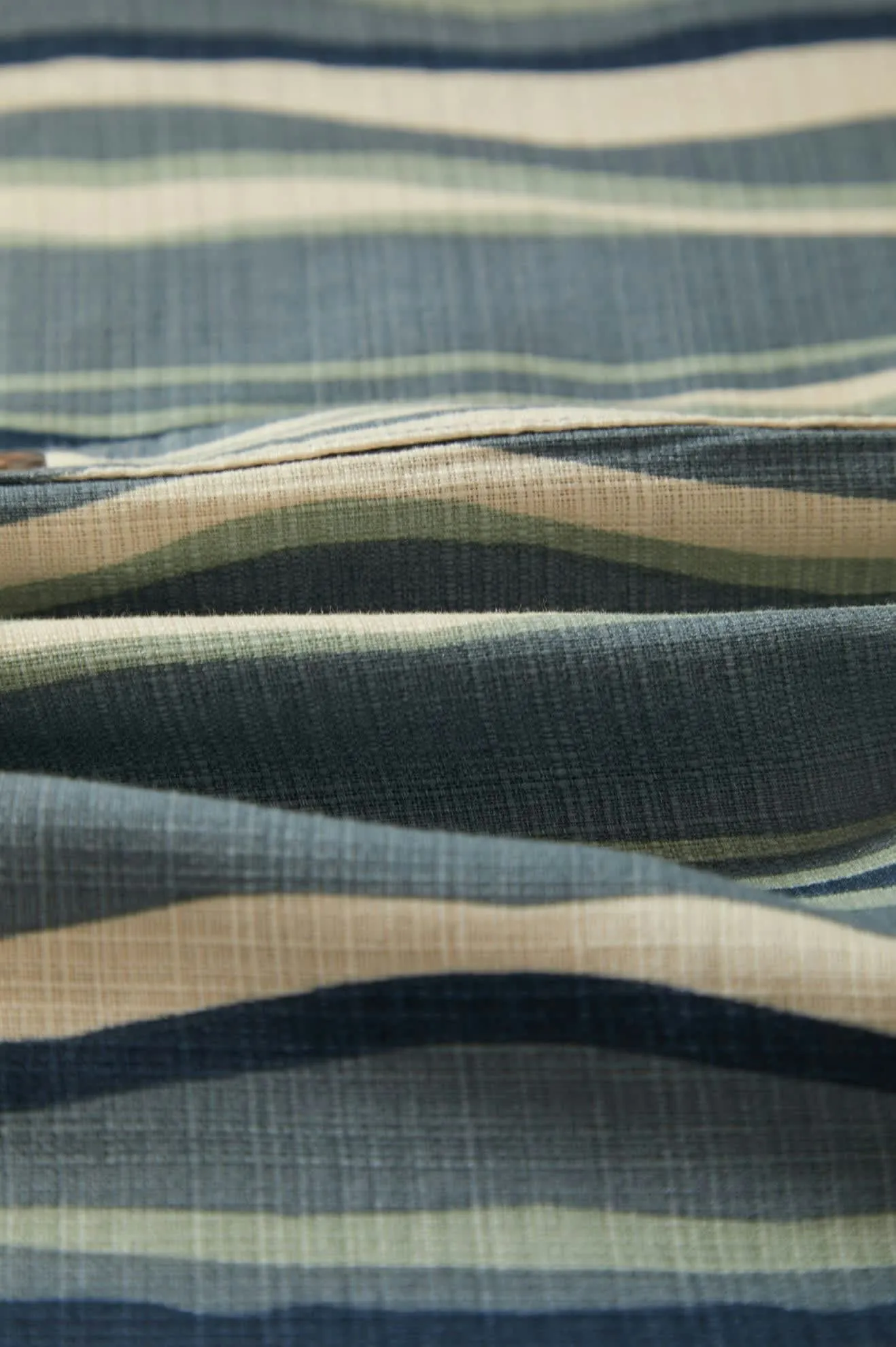 CRU Slub Relaxed S/S Shirt - Basalt Blue/Painterly Stripe Brixton