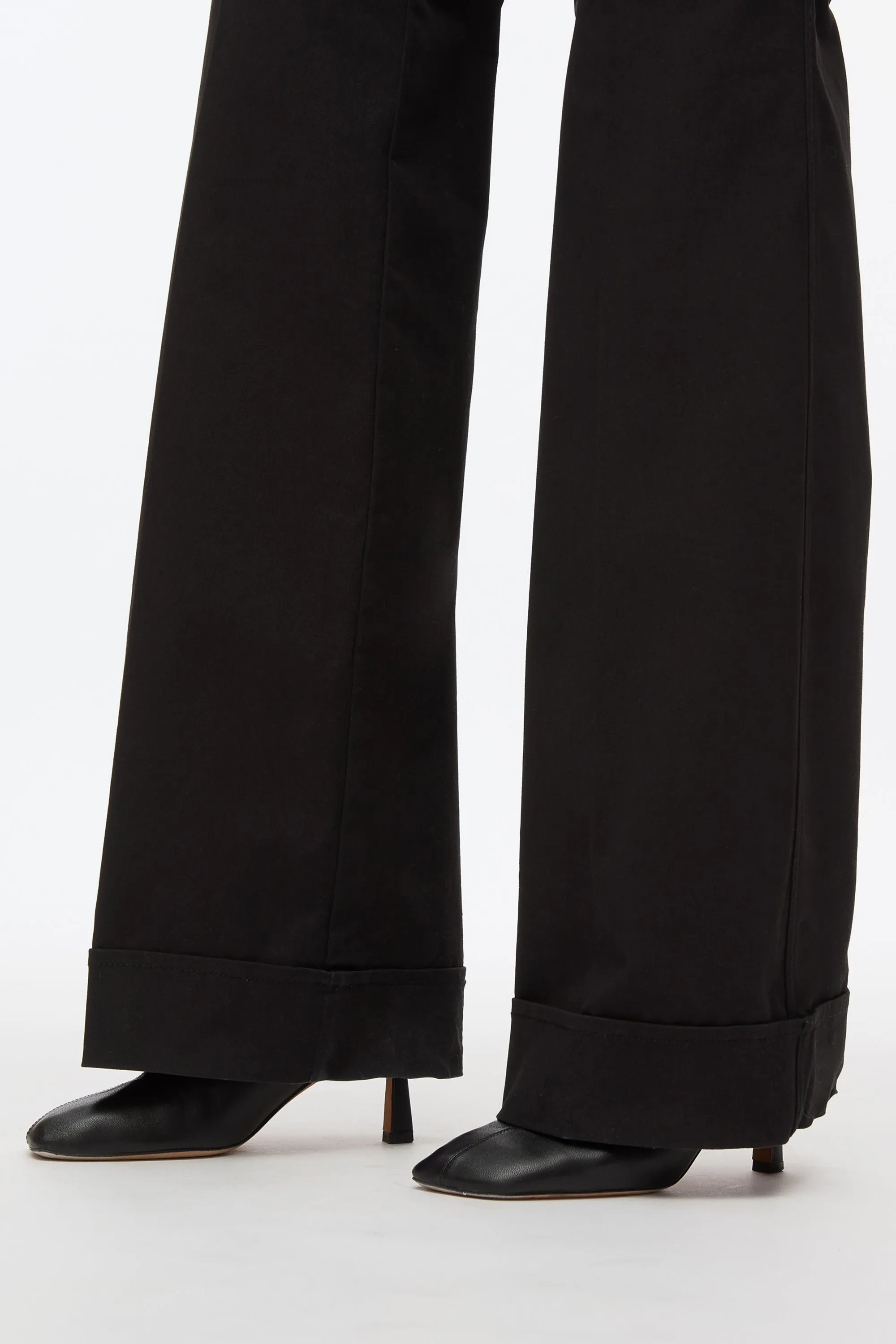 Cuffed Kick Flare Trouser