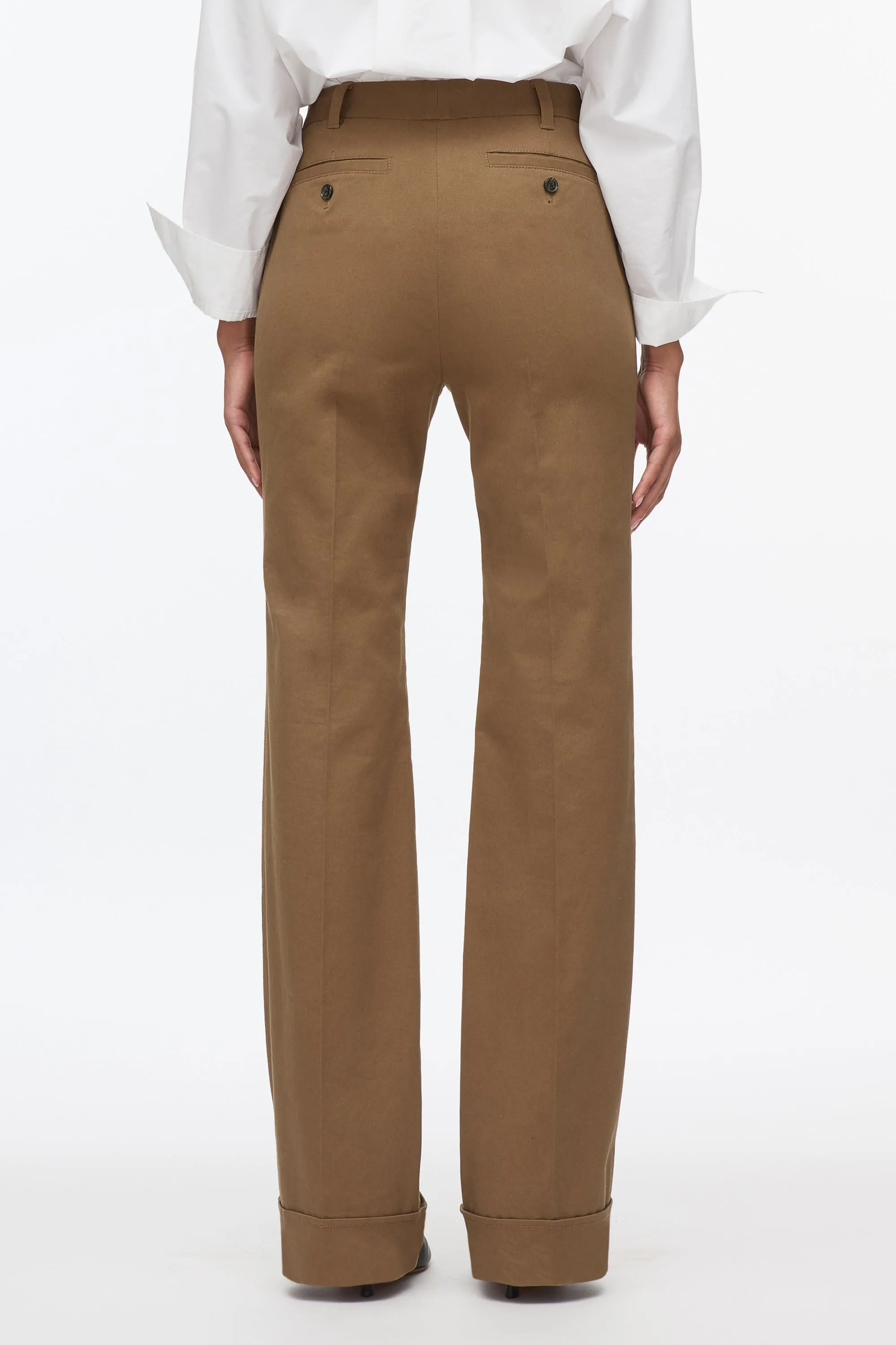 Cuffed Kick Flare Trouser