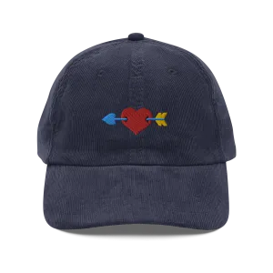 Cupid Heart Corduroy Cap