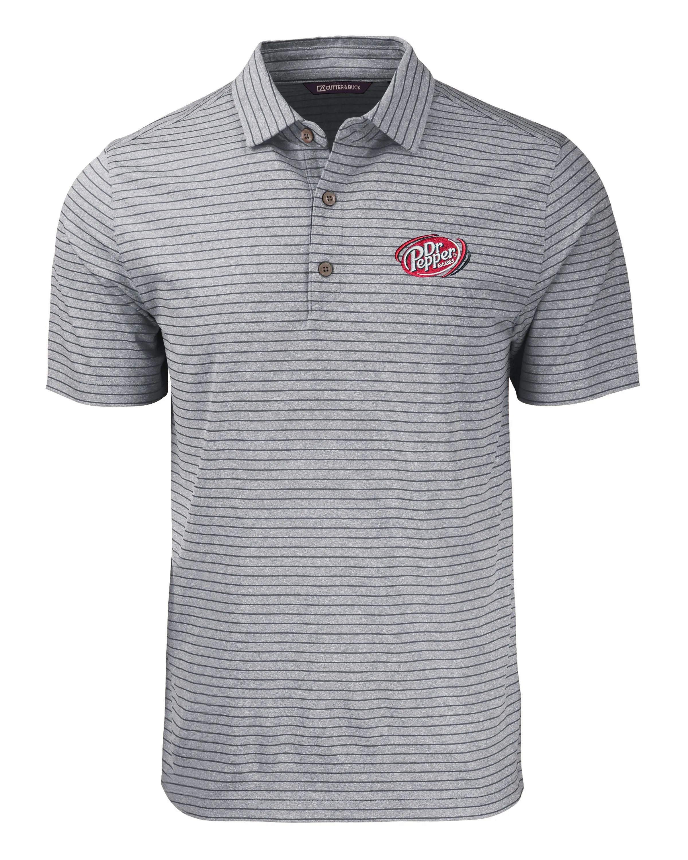 Cutter & Buck Forge Eco Heather Stripe Stretch Recycled Polo