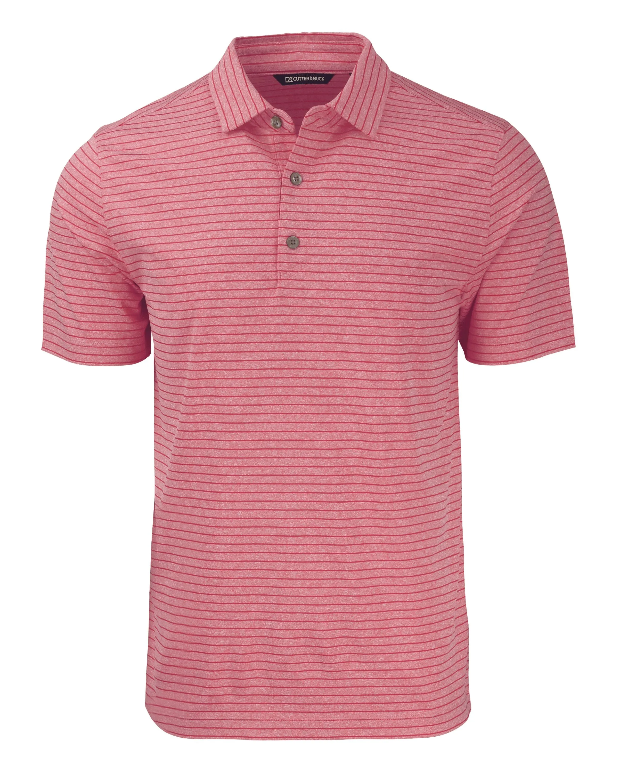 Cutter & Buck Forge Eco Heather Stripe Stretch Recycled Polo