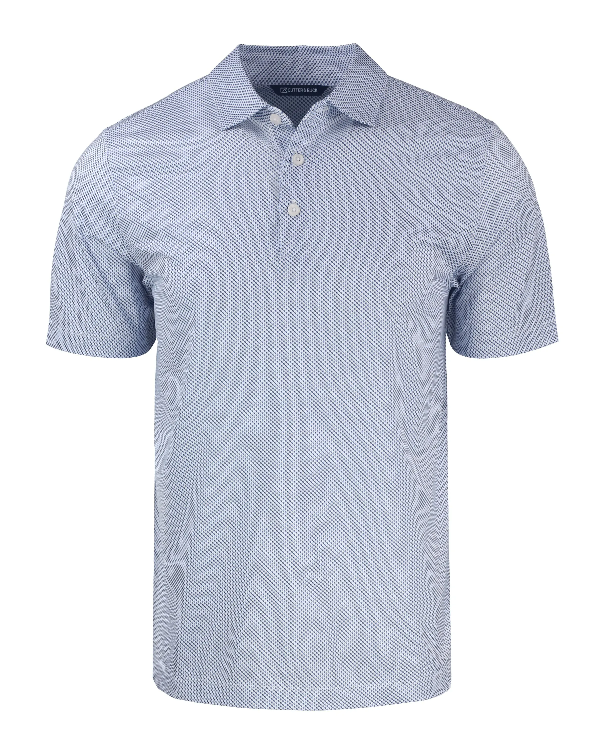 Cutter & Buck Pike Eco Symmetry Print Stretch Recycled Polo