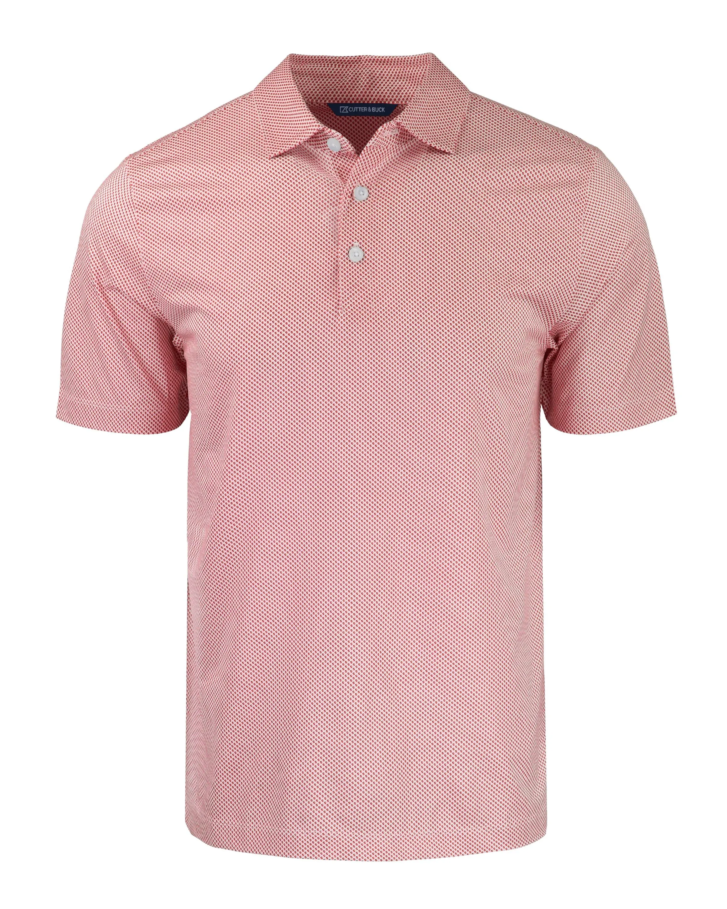 Cutter & Buck Pike Eco Symmetry Print Stretch Recycled Polo