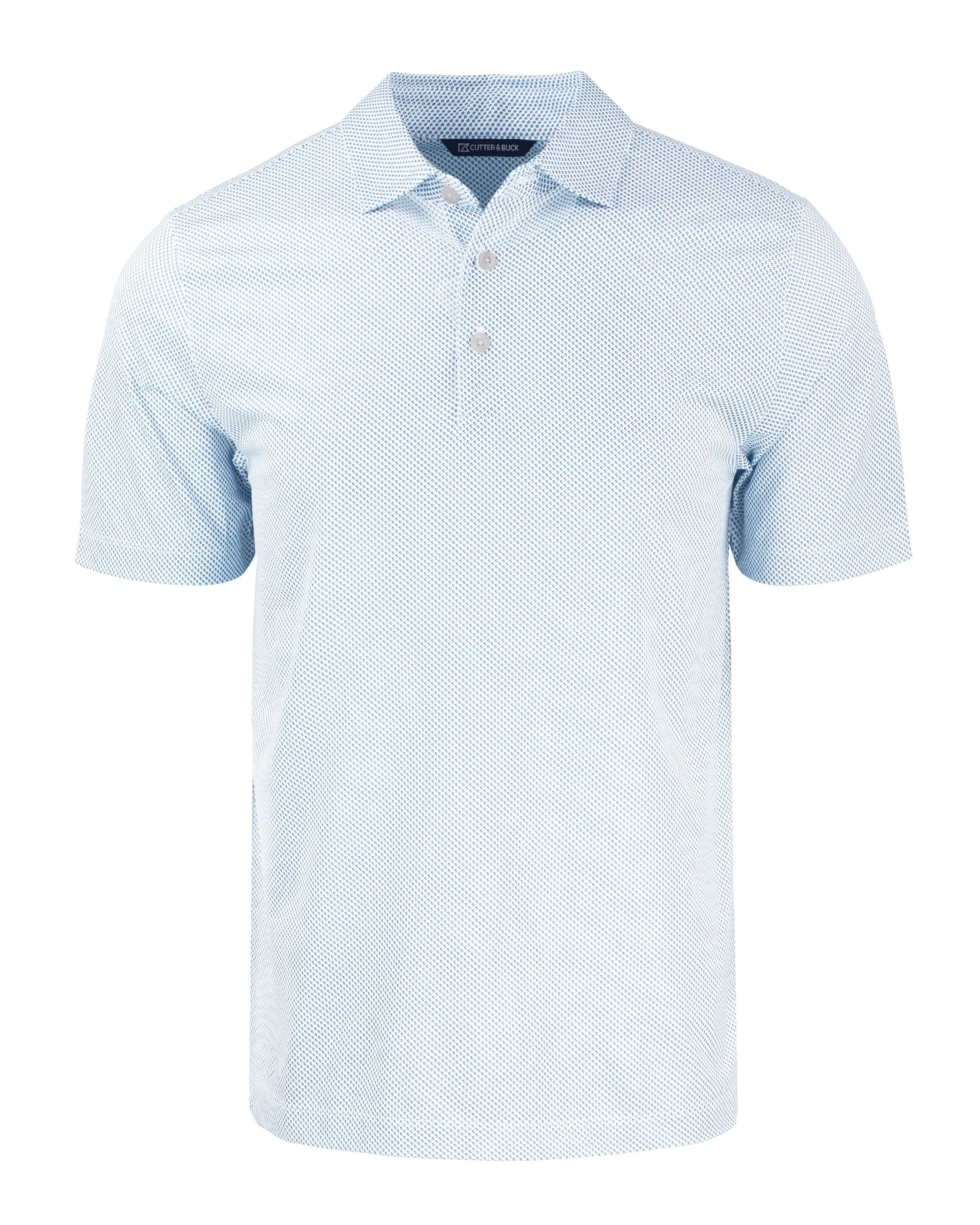 Cutter & Buck Pike Eco Symmetry Print Stretch Recycled Polo