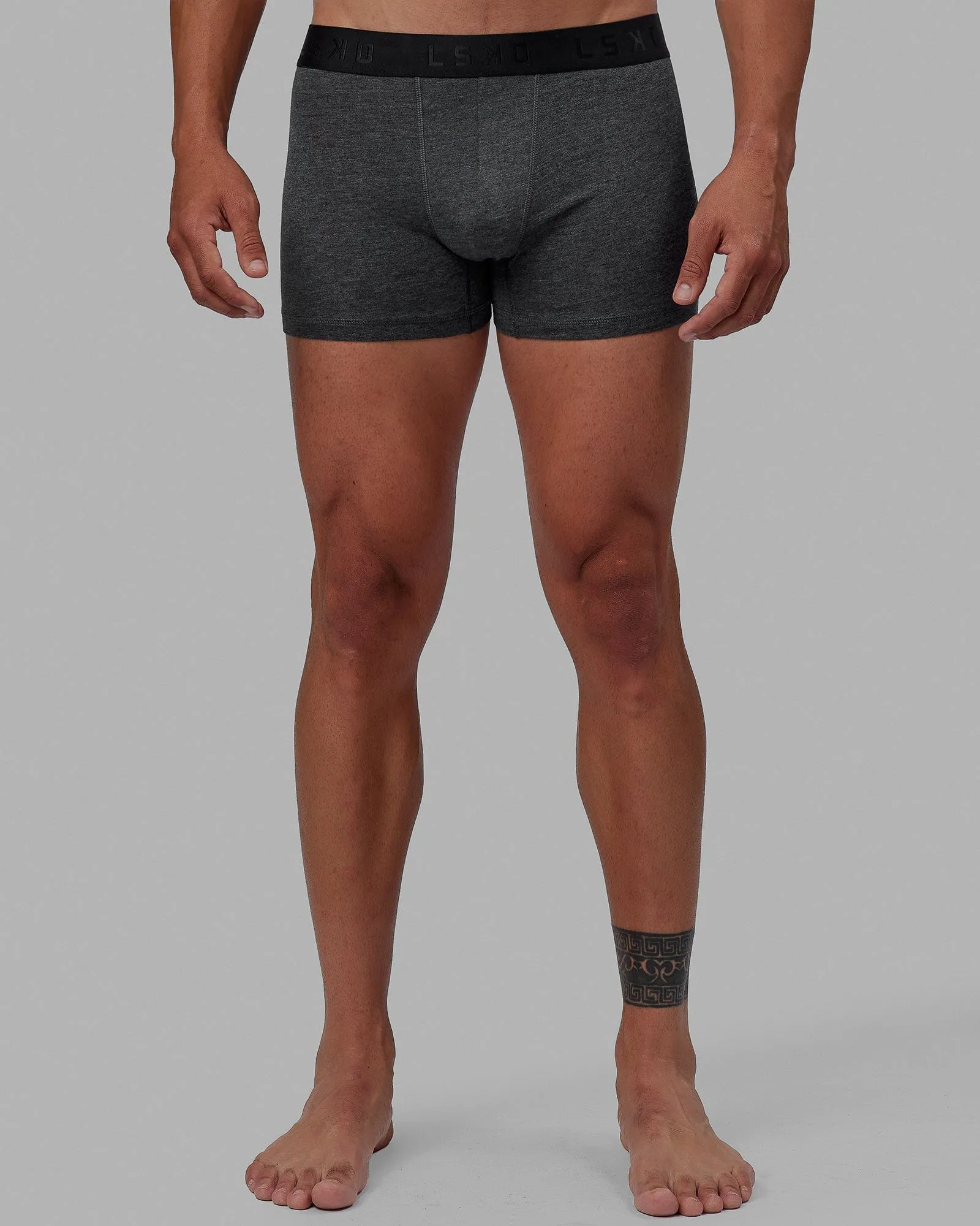Daily Trunks 3-Pack - Black-Black/Dark Grey Marl-Black/Lt Grey Marl-Black