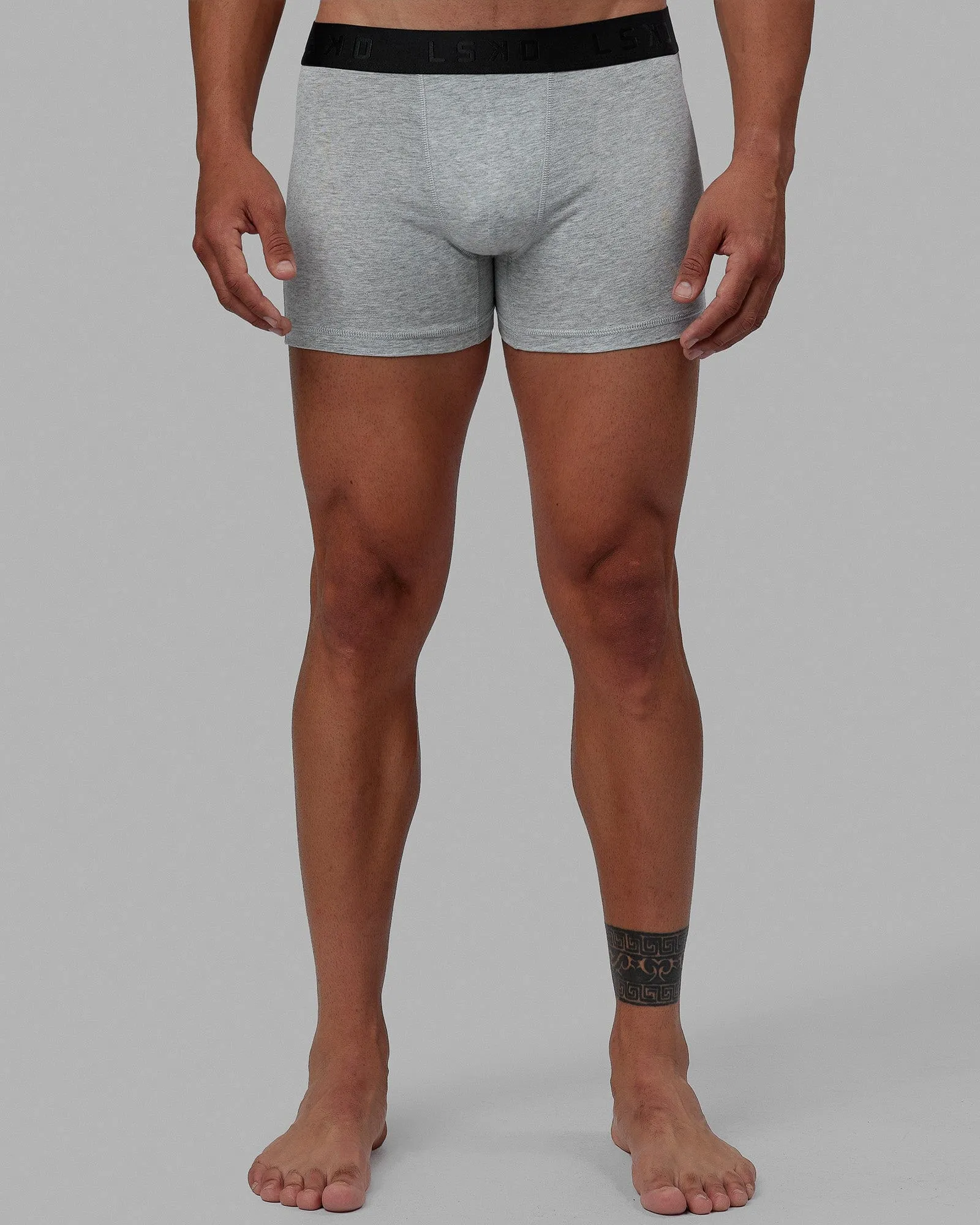 Daily Trunks 3-Pack - Black-Black/Dark Grey Marl-Black/Lt Grey Marl-Black