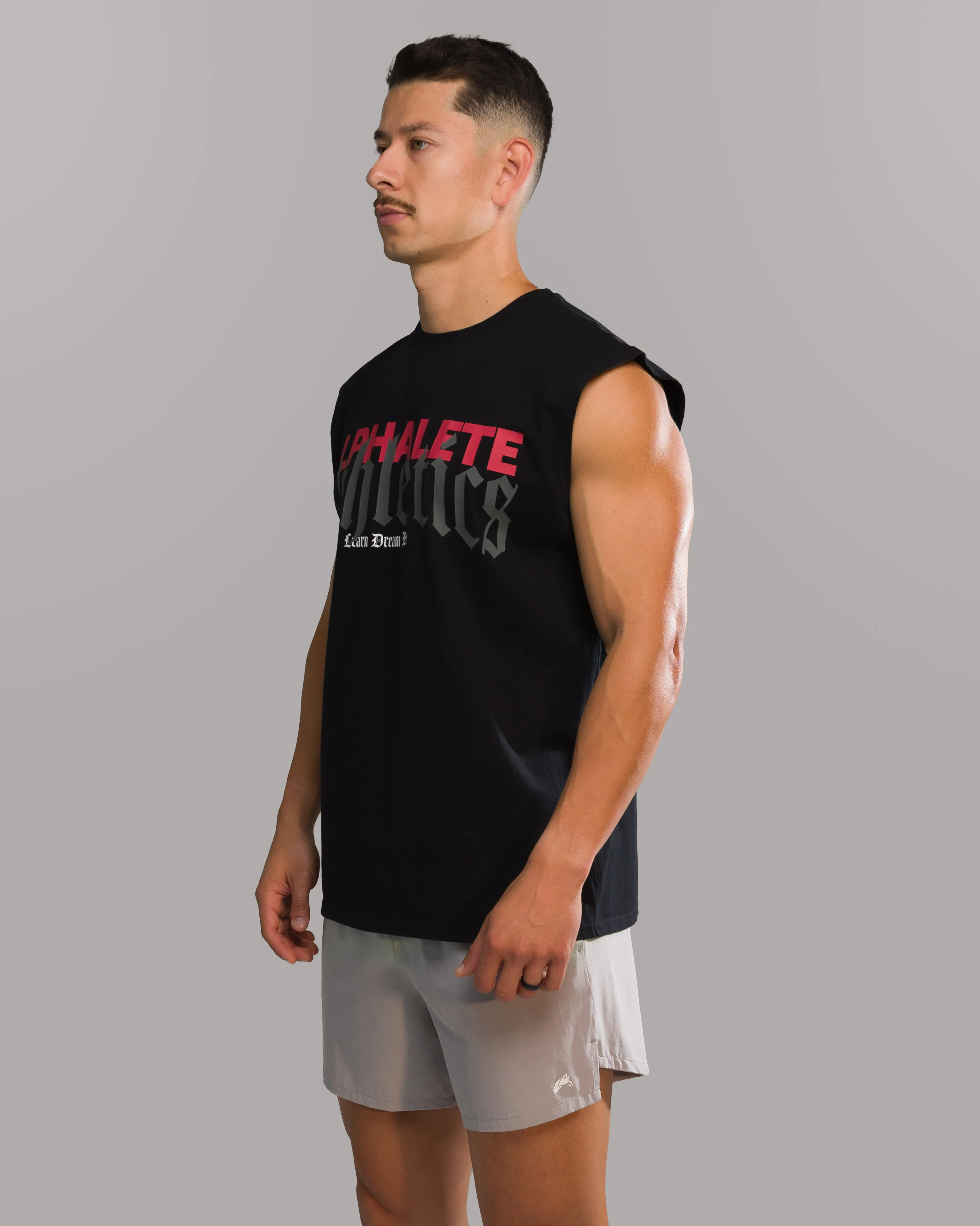 Dark Haven Cut Off - Black Alphalete Athletics