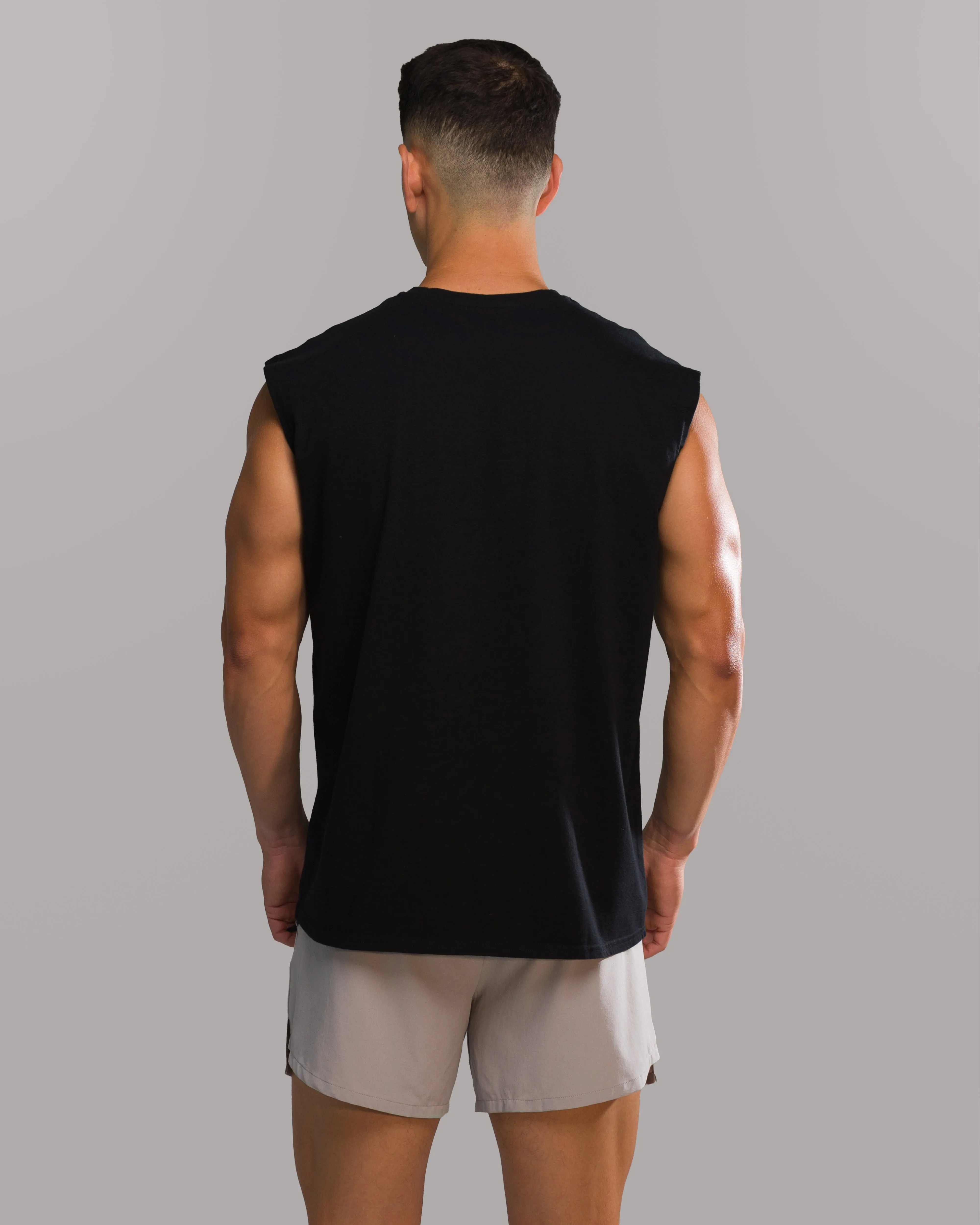 Dark Haven Cut Off - Black Alphalete Athletics