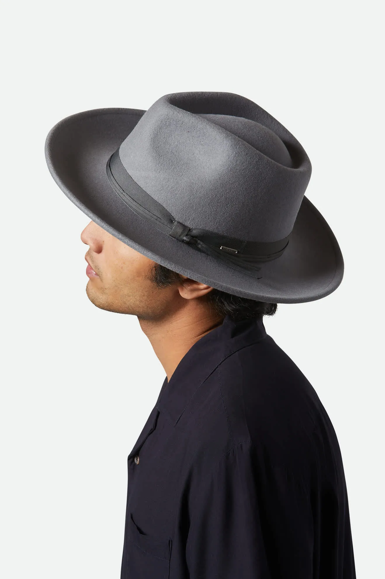Dayton Convertabrim Rancher Hat - Grey Brixton