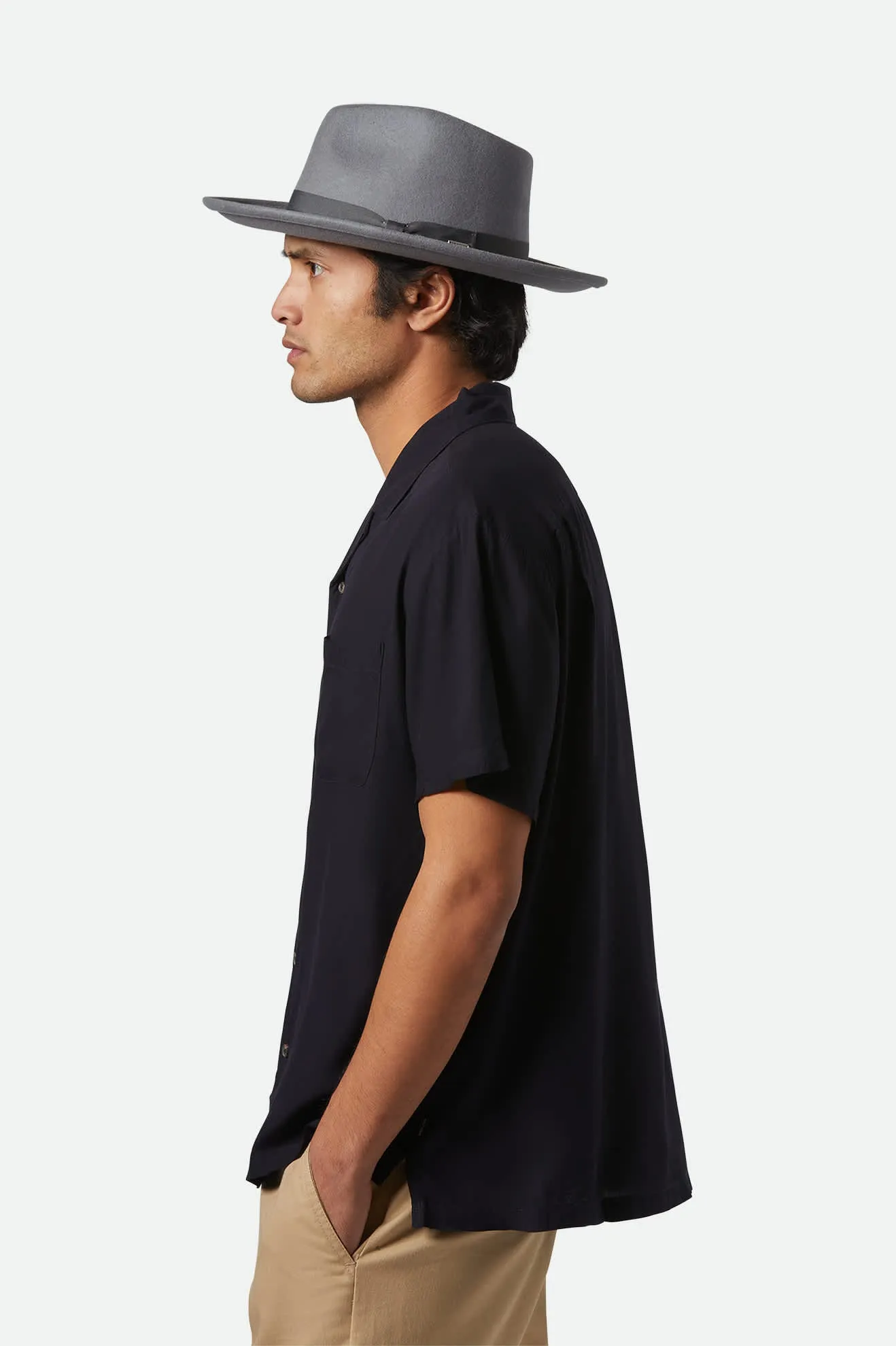 Dayton Convertabrim Rancher Hat - Grey Brixton