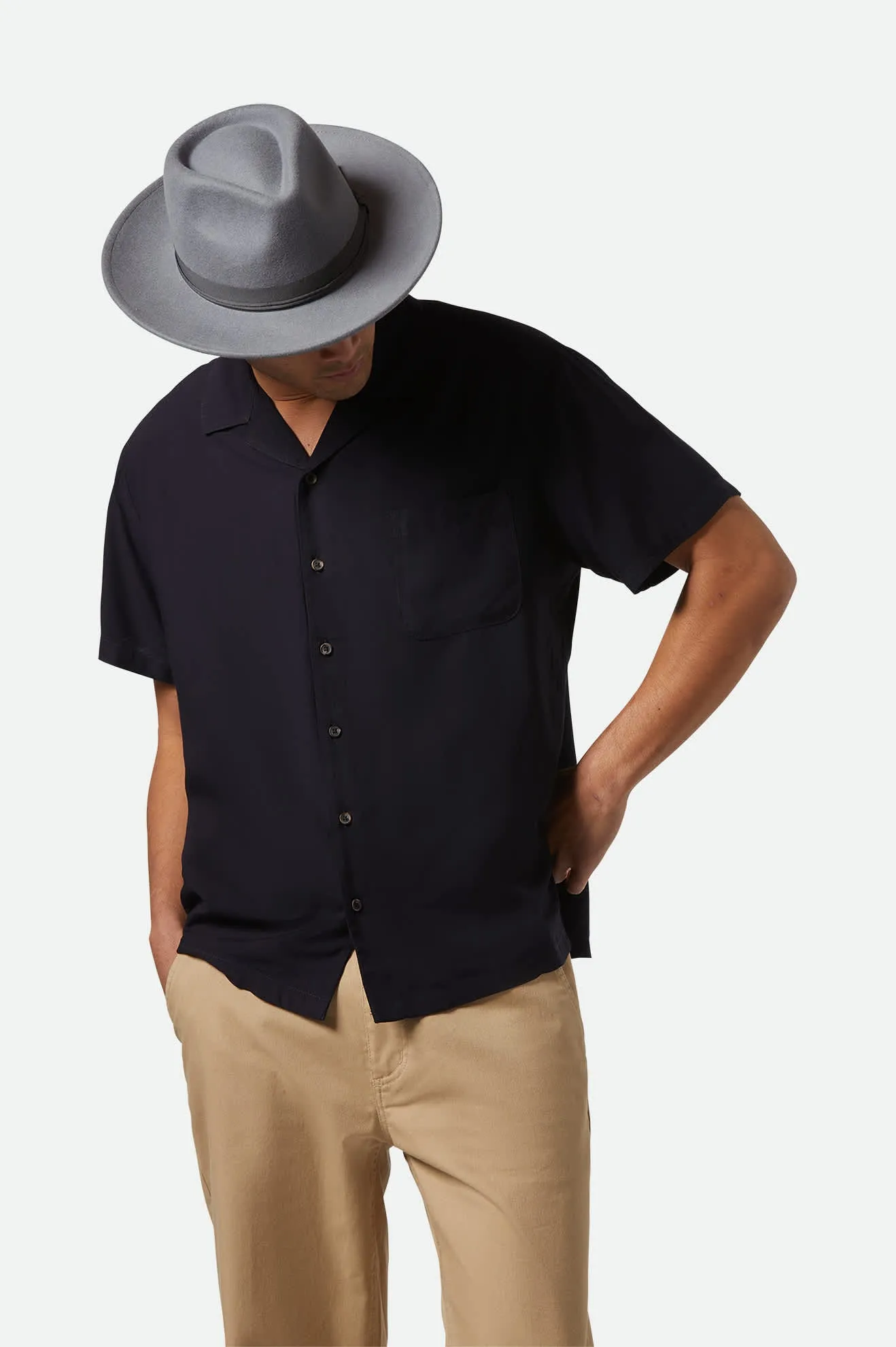 Dayton Convertabrim Rancher Hat - Grey Brixton