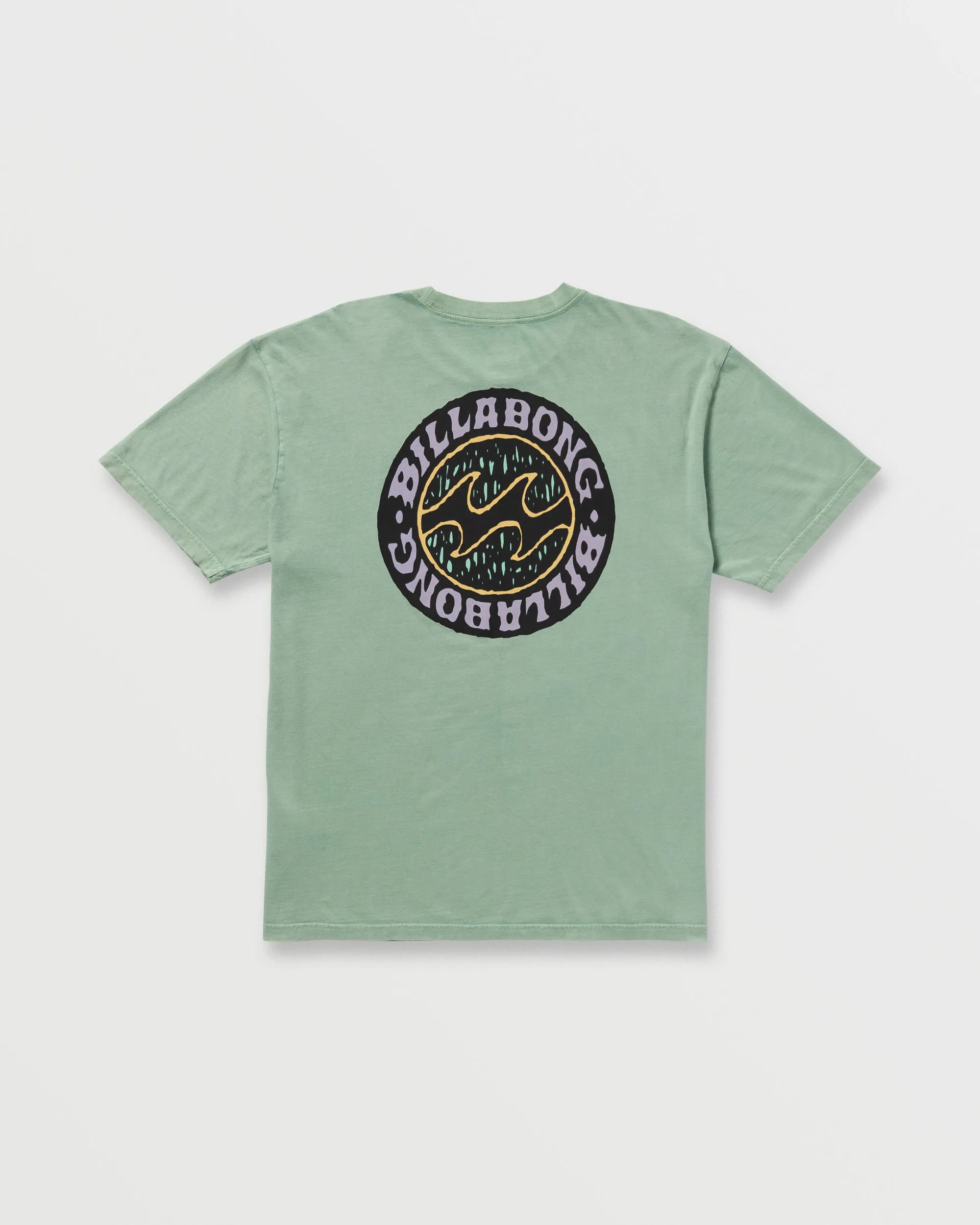 Decal Regular Wave Wash Tee - Mist Green Billabong