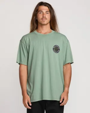 Decal Regular Wave Wash Tee - Mist Green Billabong