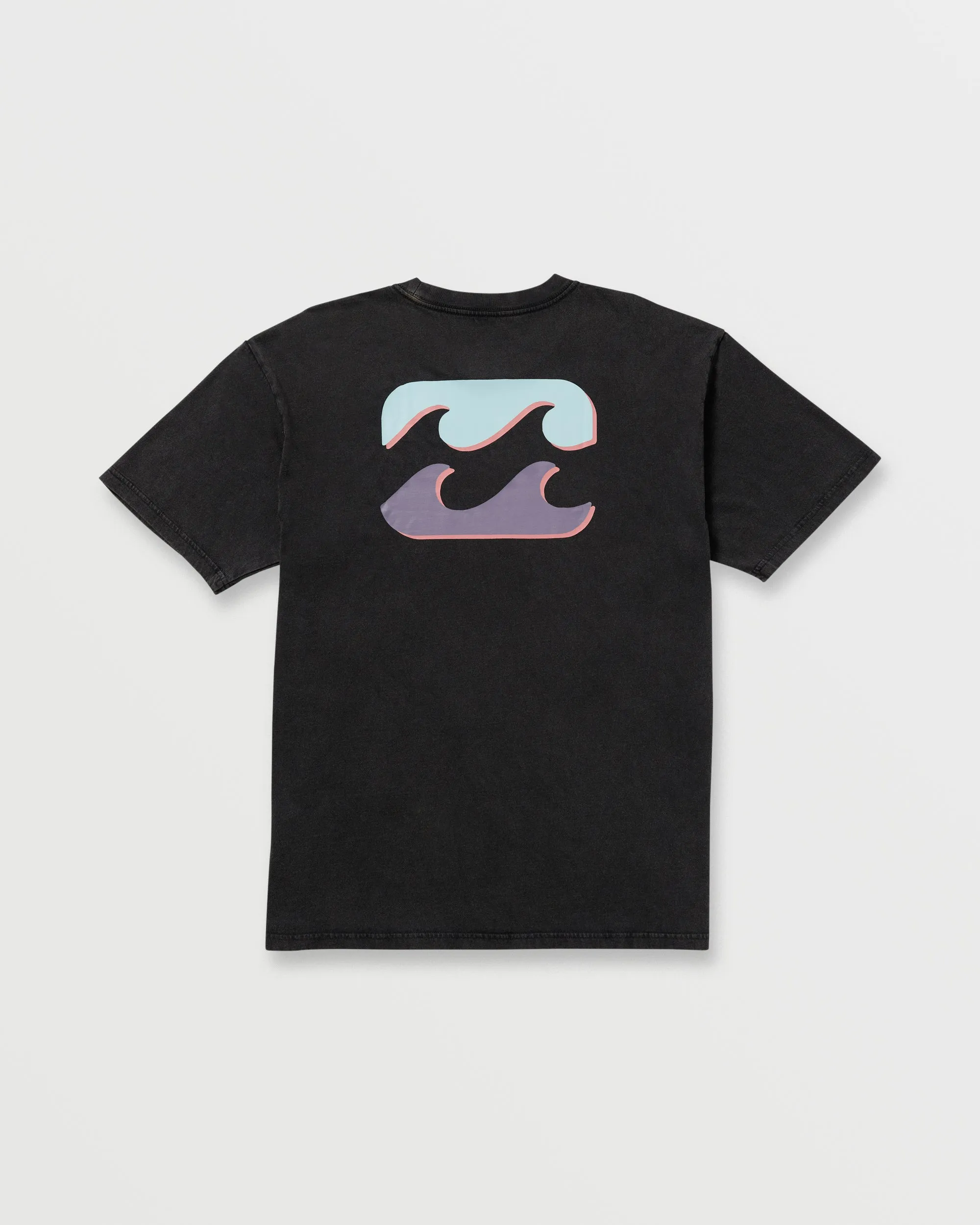 Decal Regular Wave Wash Tee - Washed Black Billabong