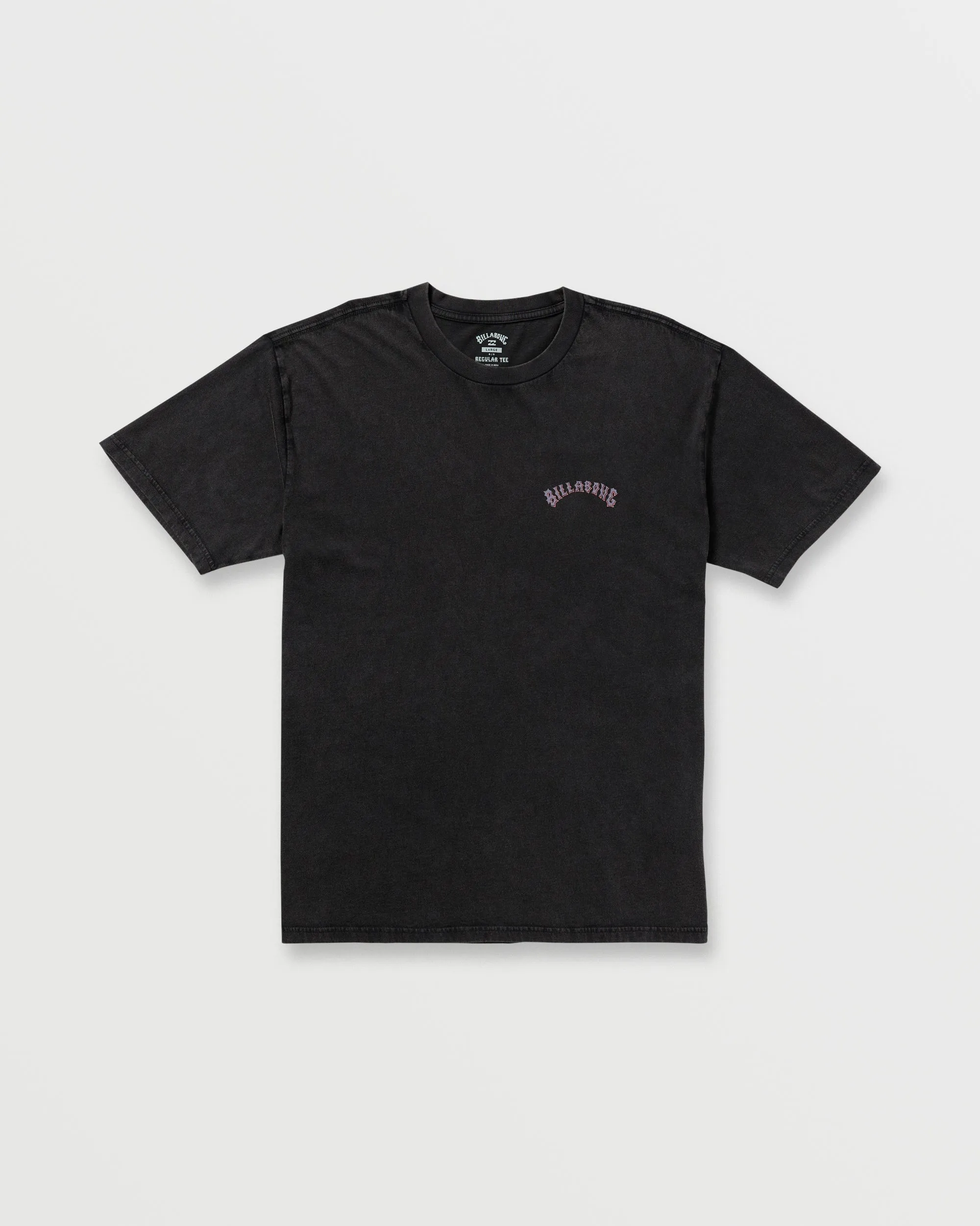 Decal Regular Wave Wash Tee - Washed Black Billabong