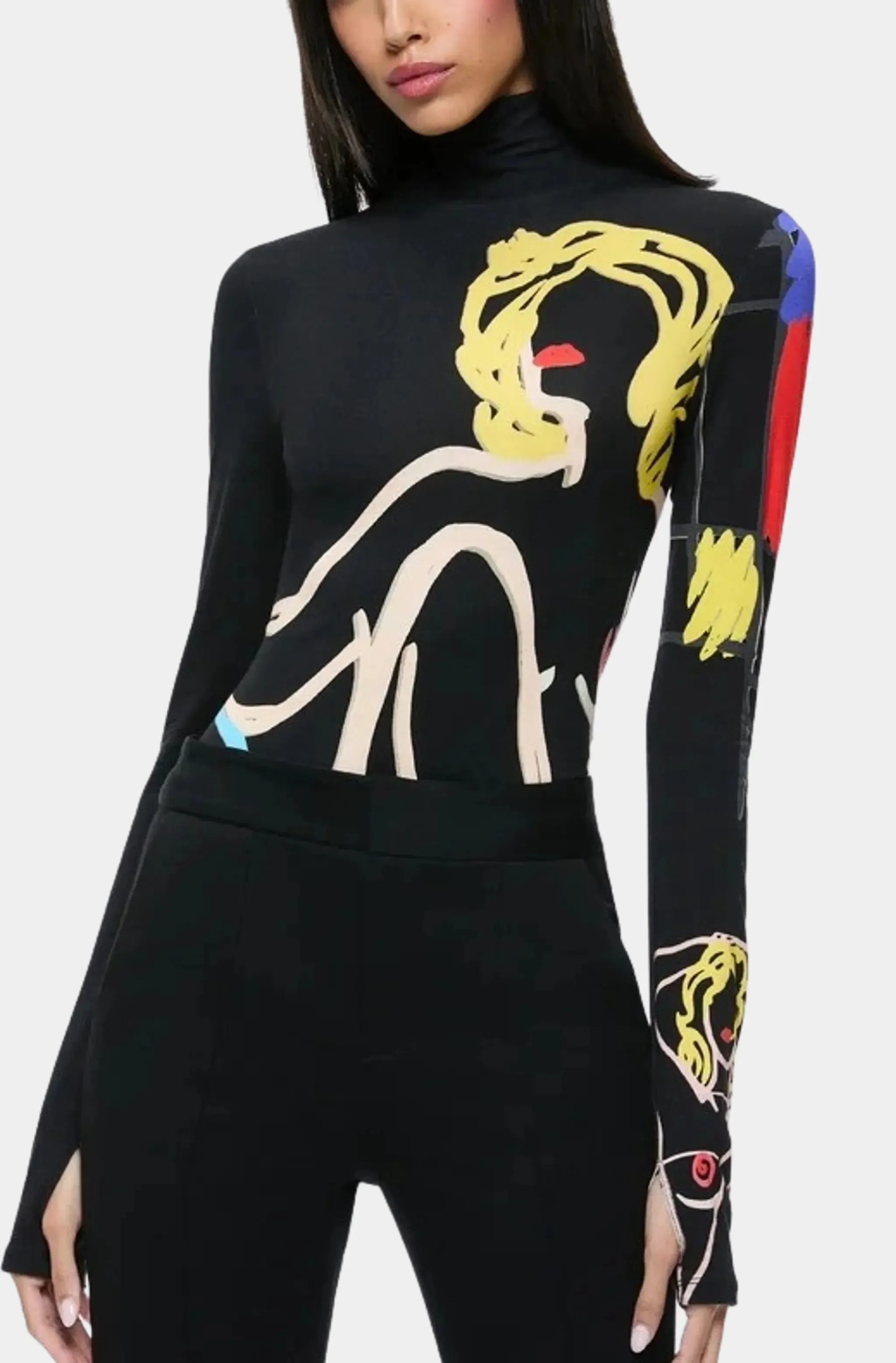 Delaina Long Sleeve Turtleneck Top