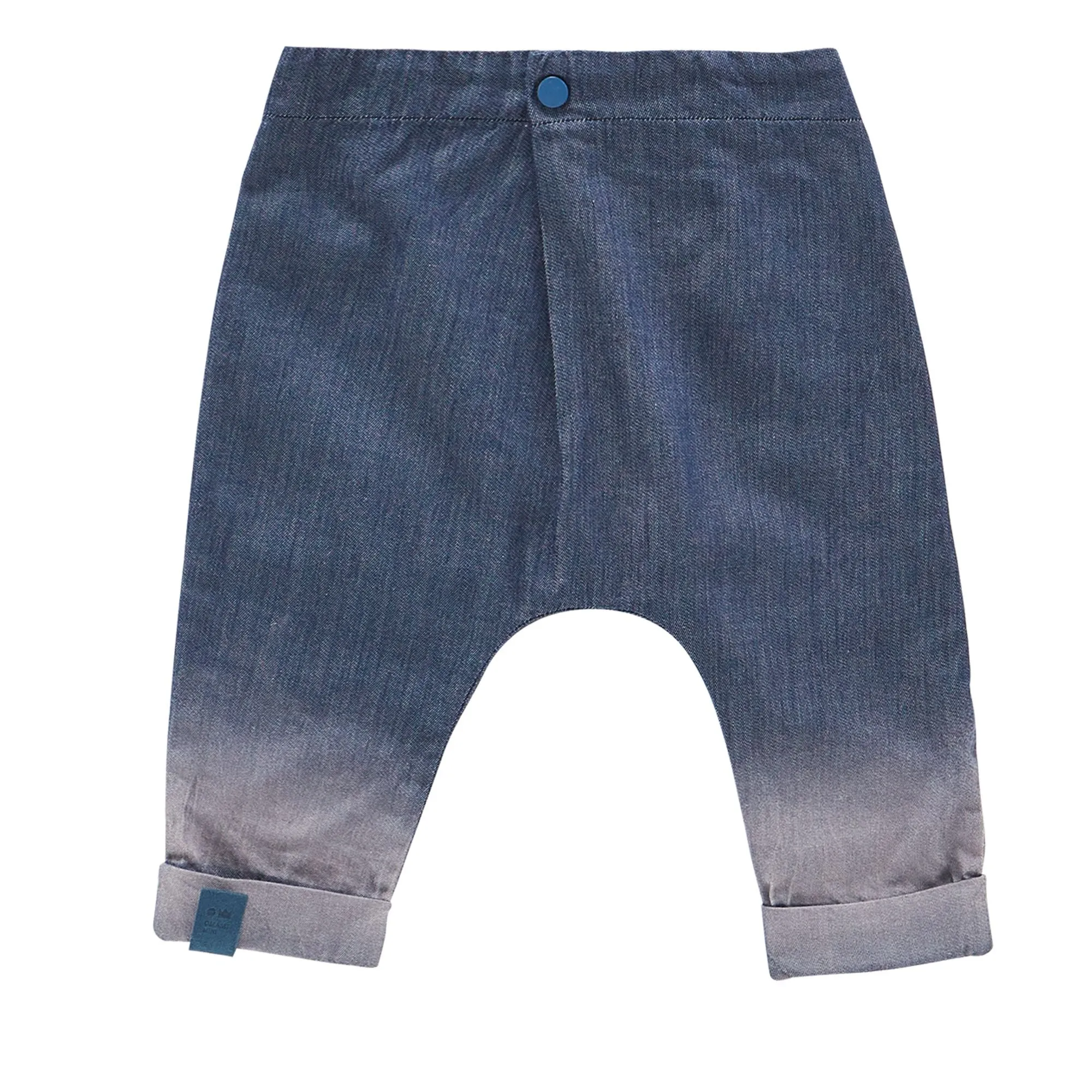 Denim Baby Joggers with Front Pleat
