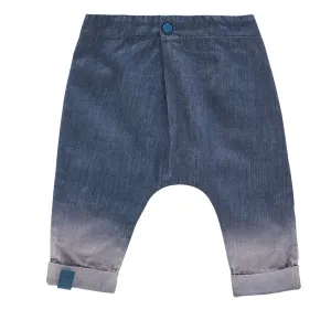 Denim Baby Joggers with Front Pleat