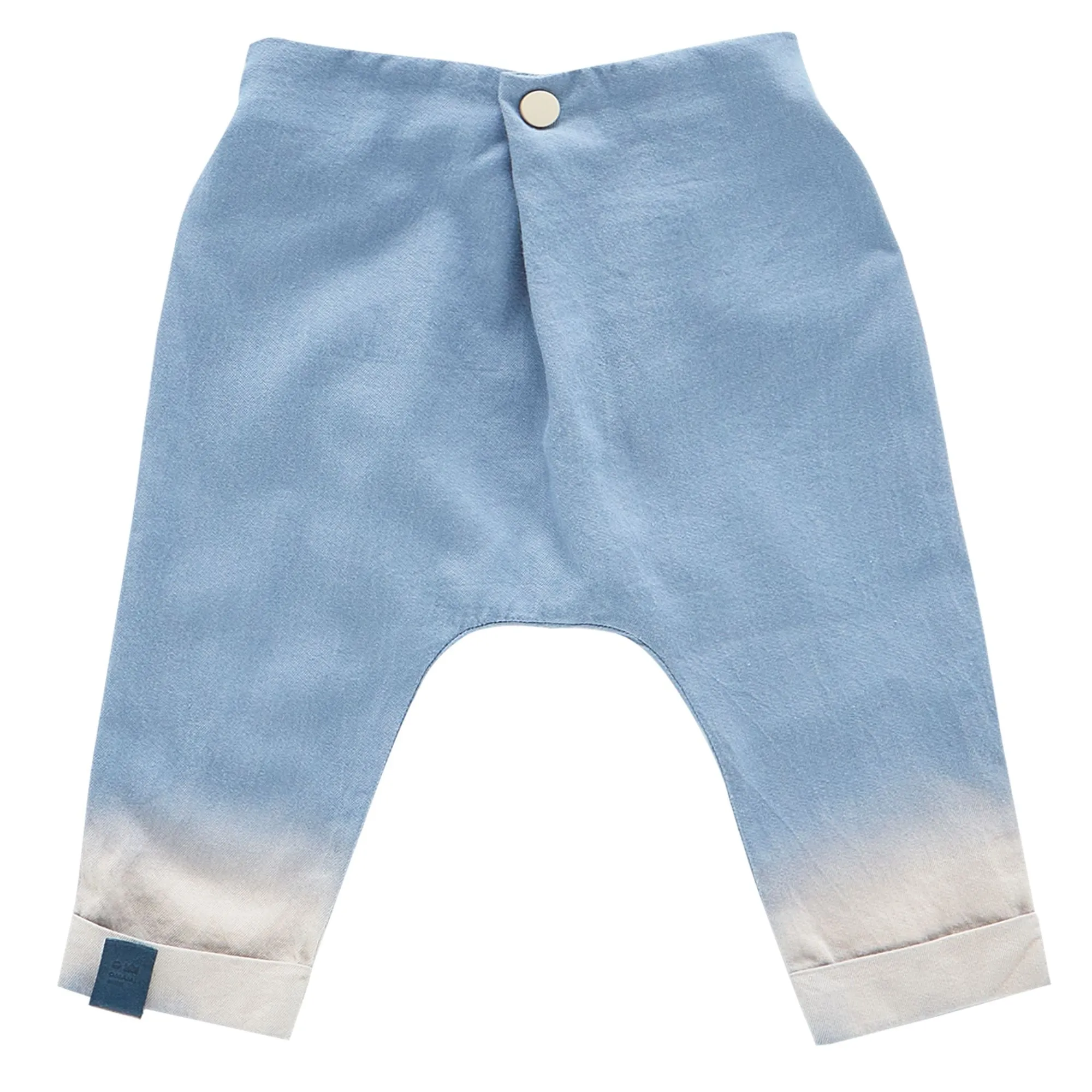 Denim Baby Joggers with Front Pleat