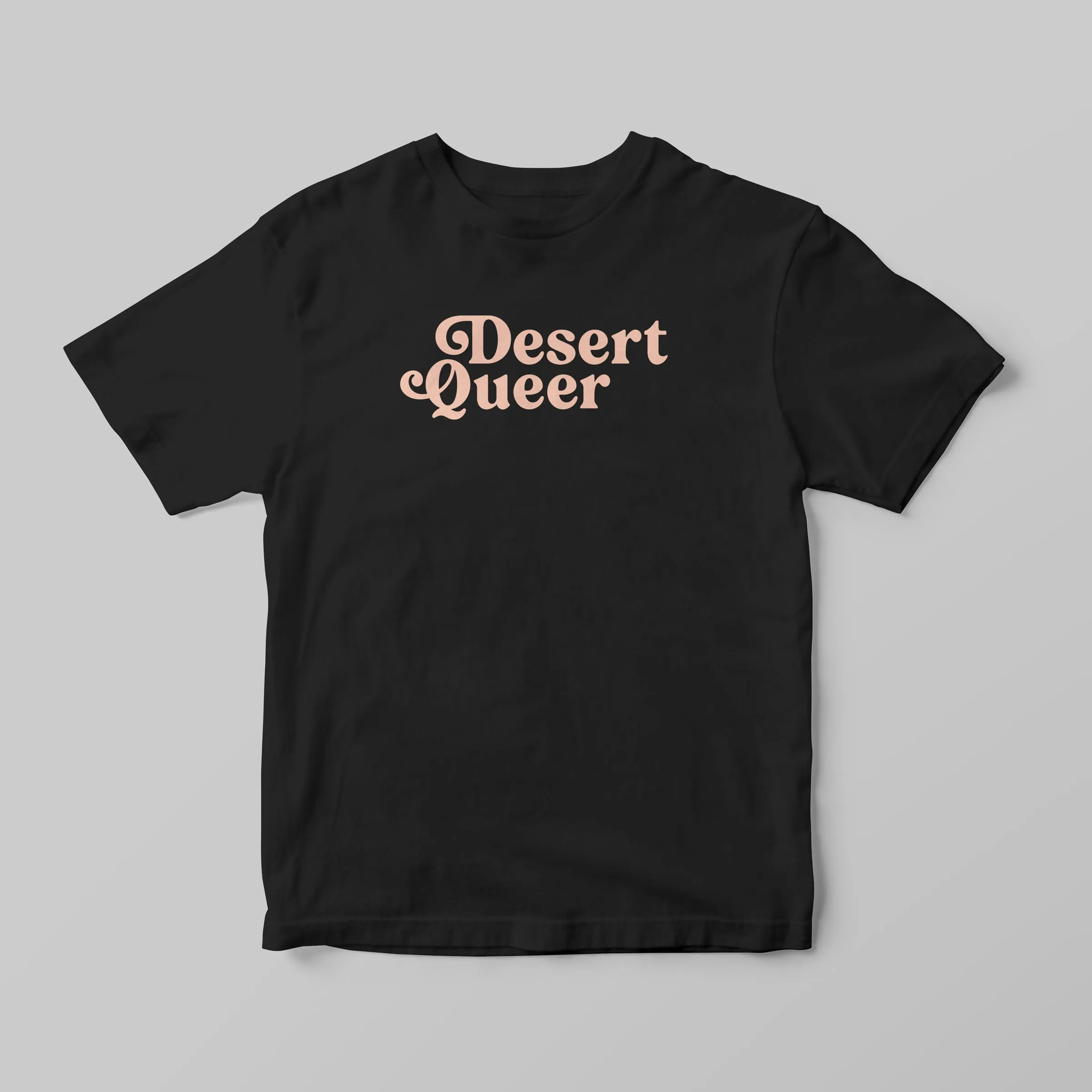 Desert Queer Tee in Dark Charcoal