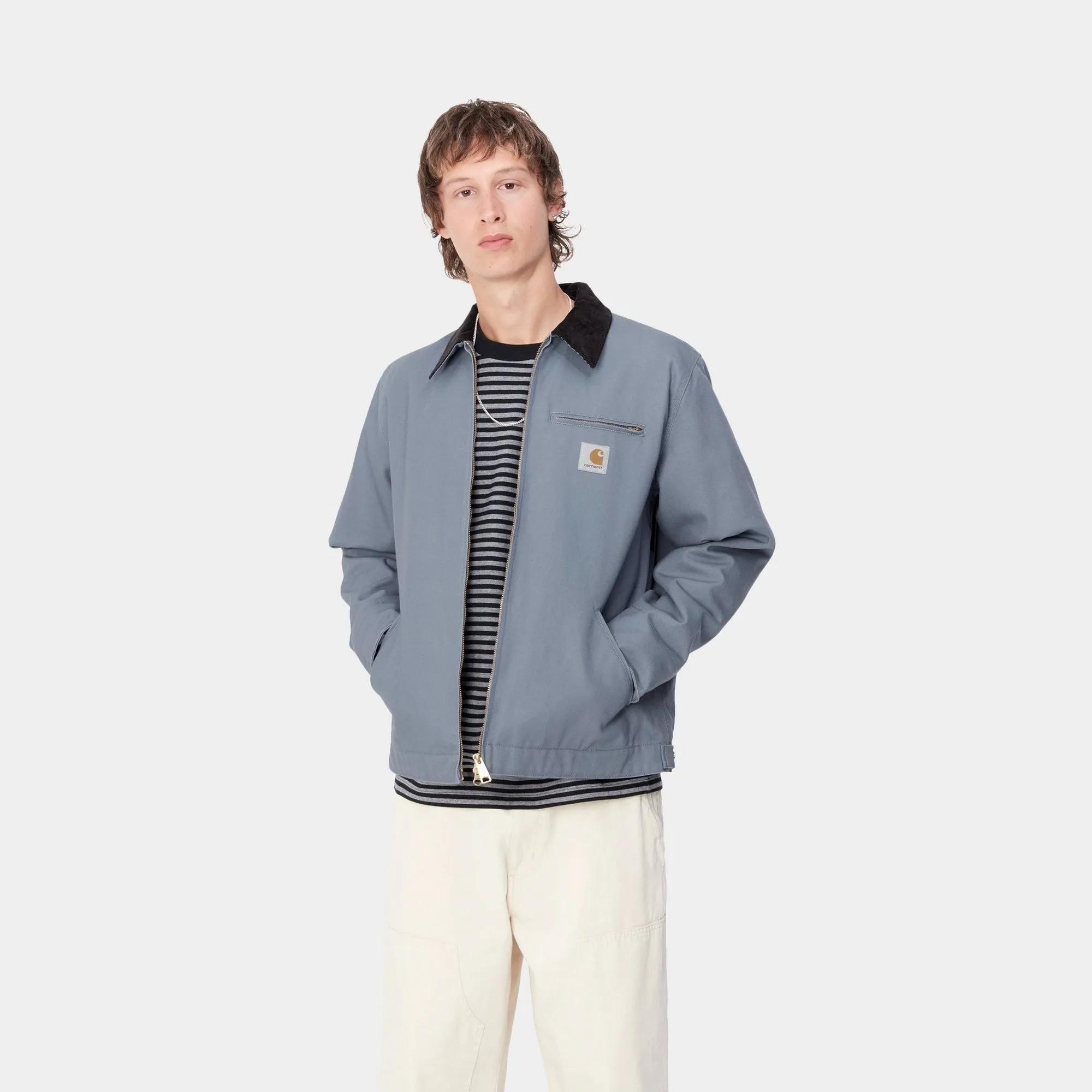 Detroit Jacket (Winter) | Dove Grey / Black (rigid) Carhartt WIP