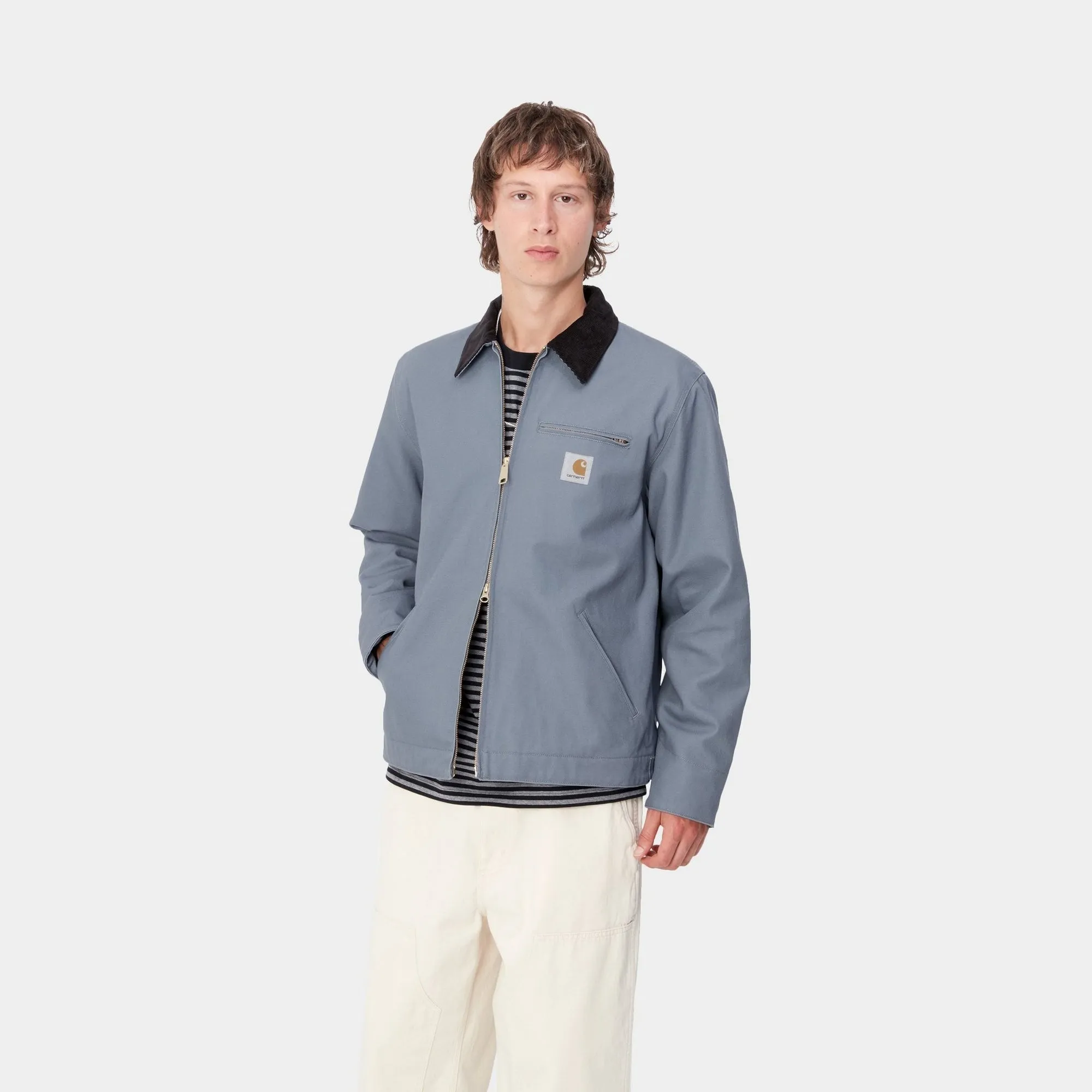 Detroit Jacket (Winter) | Dove Grey / Black (rigid) Carhartt WIP