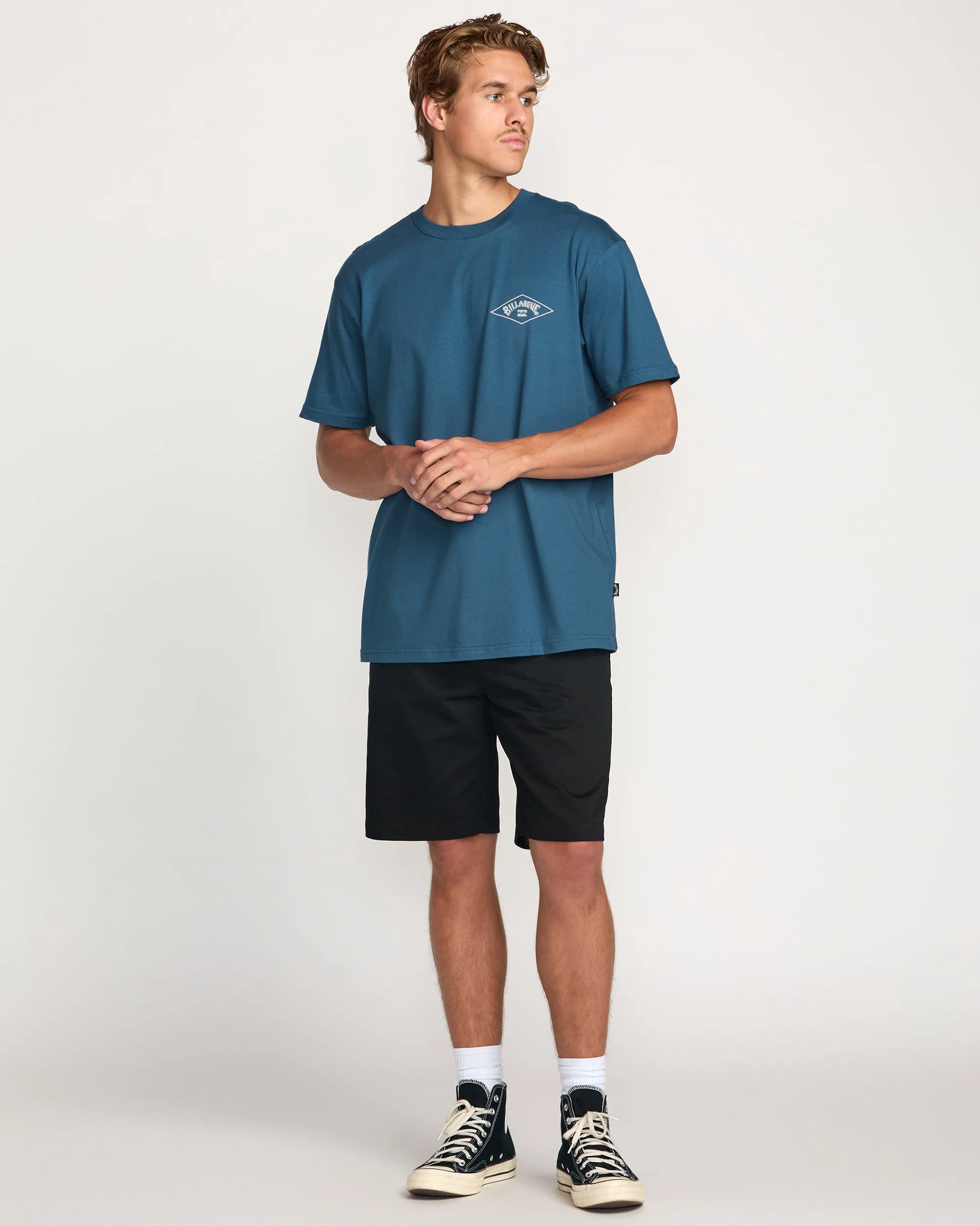 Diamond Arch Premium Tee - Deep Blue Billabong