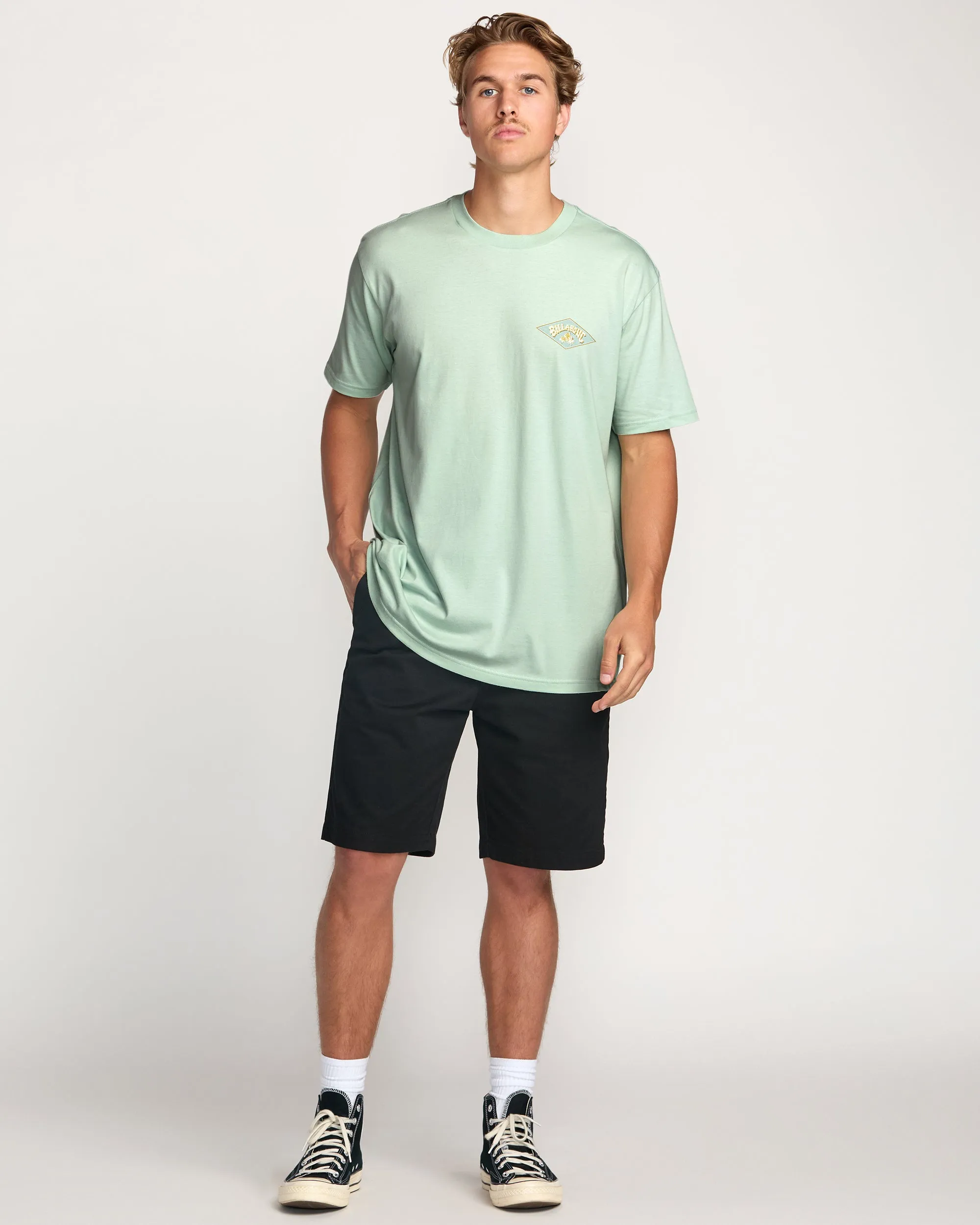 Diamond Arch Premium Tee - Seafoam Billabong