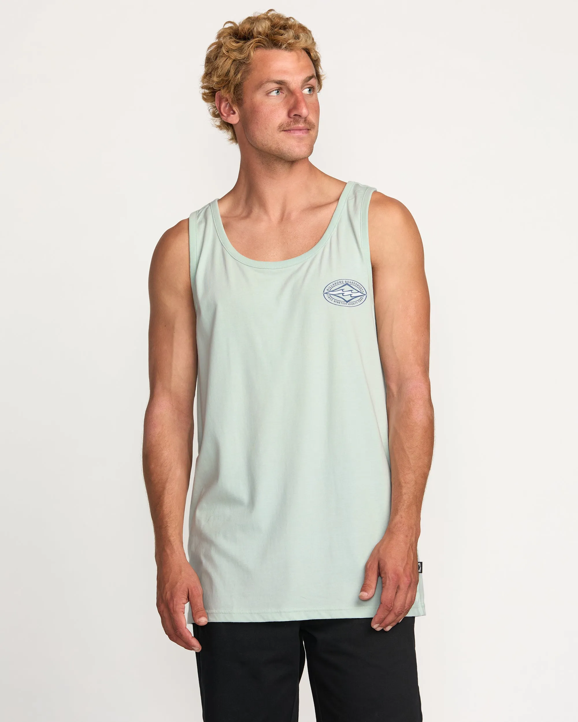 Diamond Vision Premium Tank - Ash Blue Billabong