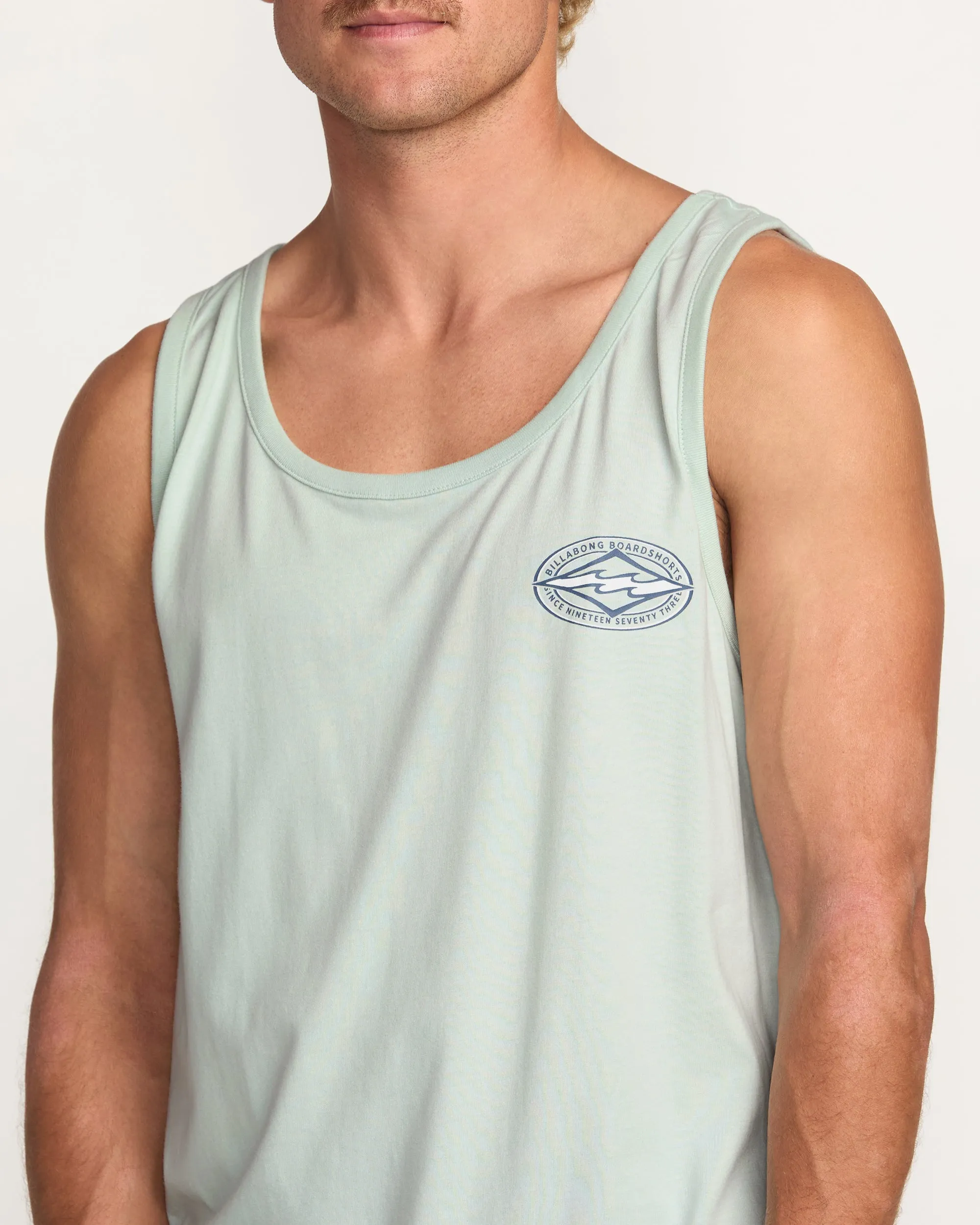 Diamond Vision Premium Tank - Ash Blue Billabong