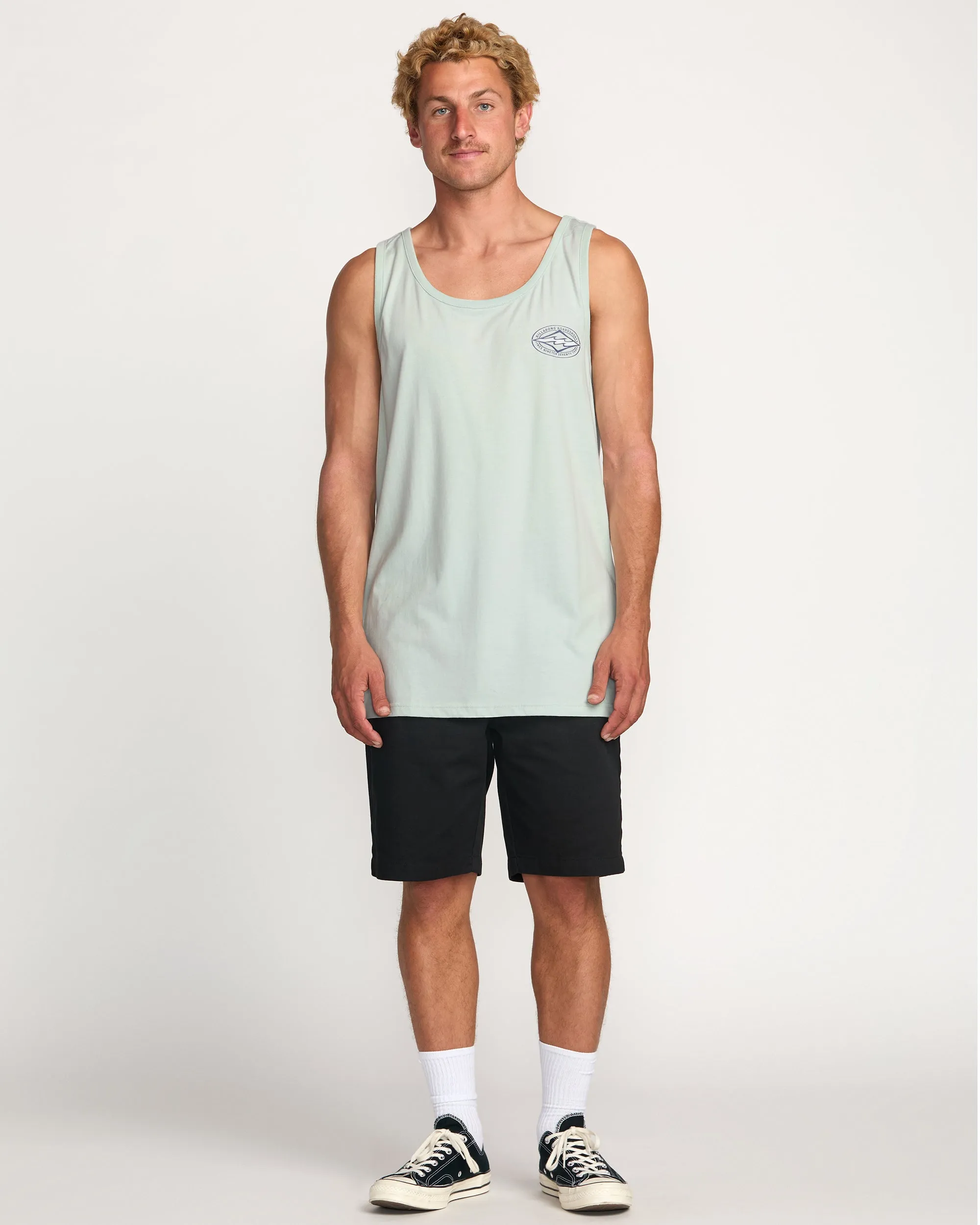 Diamond Vision Premium Tank - Ash Blue Billabong