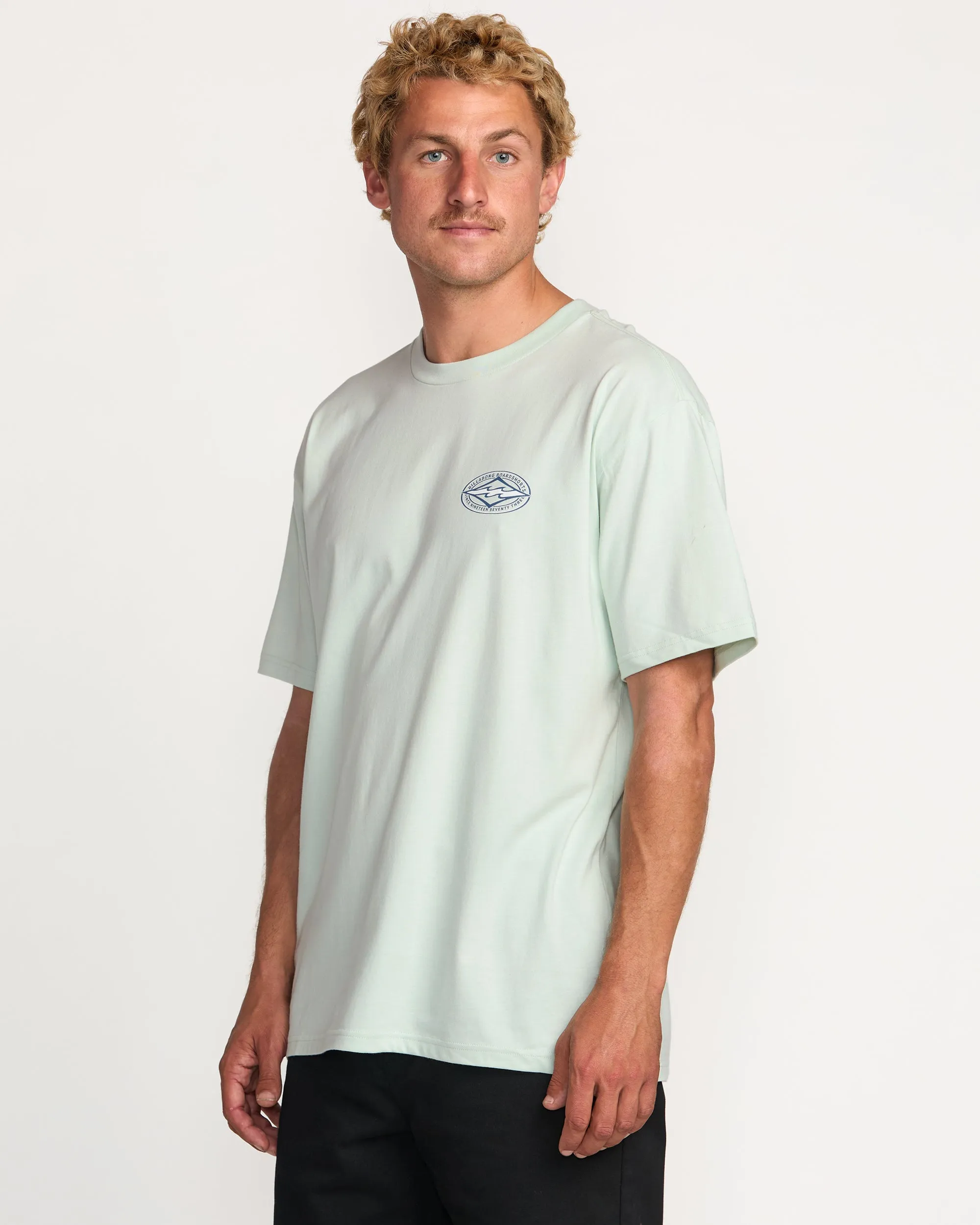 Diamond Vision Regular Tee - Ash Blue Billabong