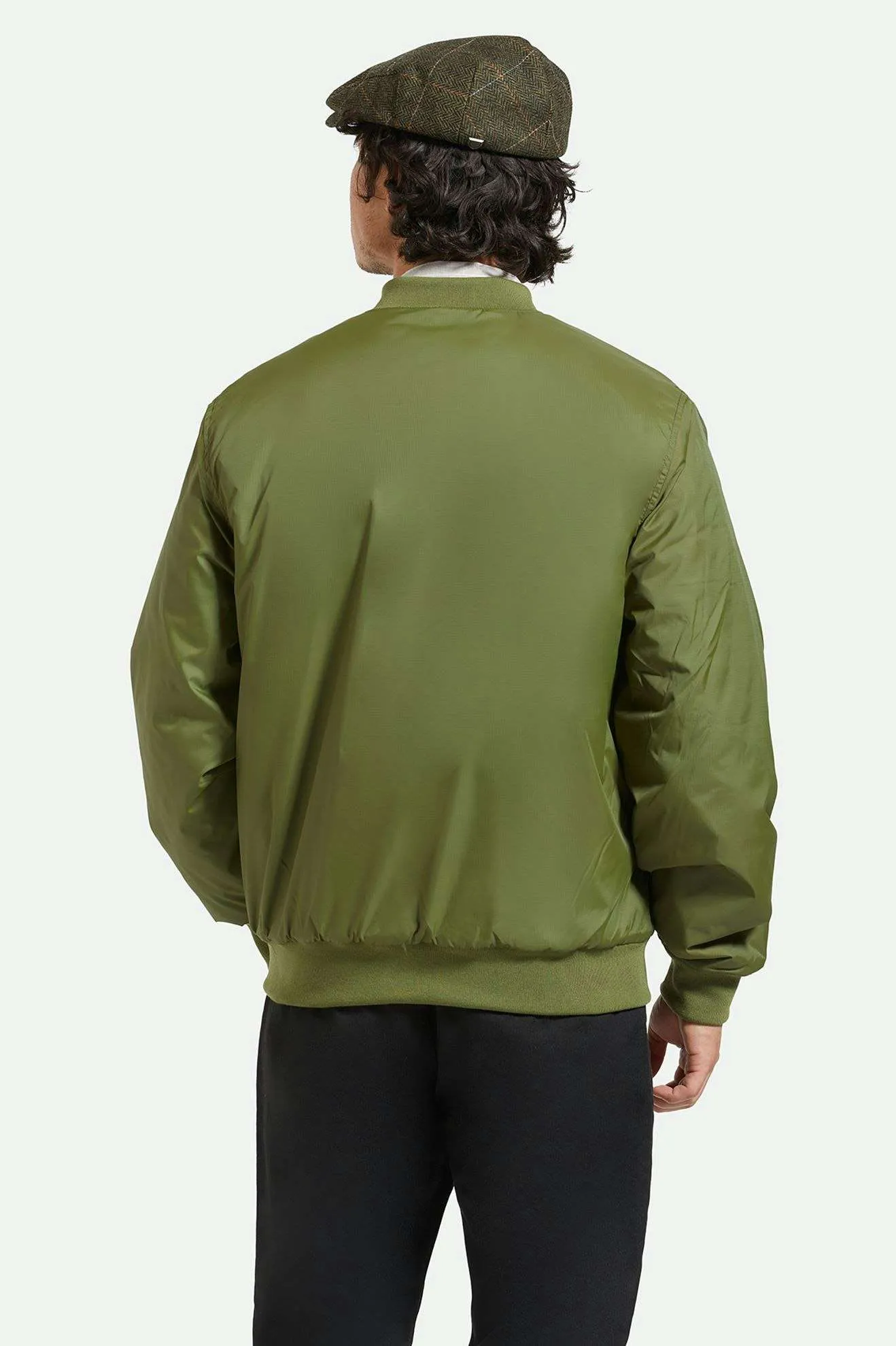 Dillinger Flight Bomber Jacket - Cypress Green Brixton