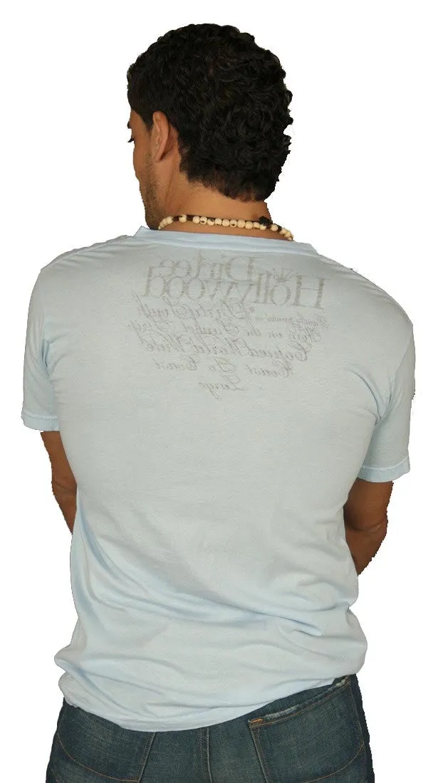 Dirtee Hollywood Mens Strangers with Benefits Tee Light Blue