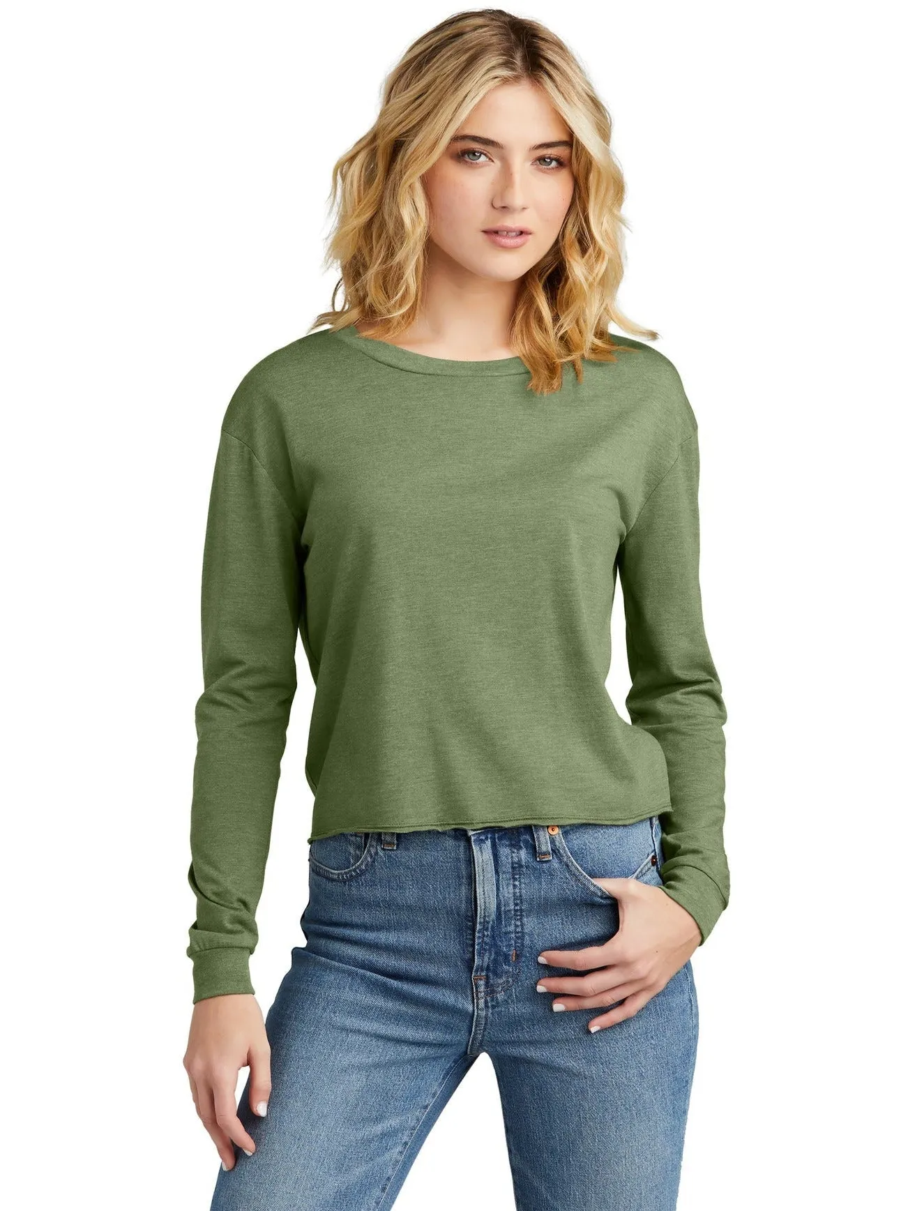 District Ladies Perfect Tri Midi Long Sleeve Tee