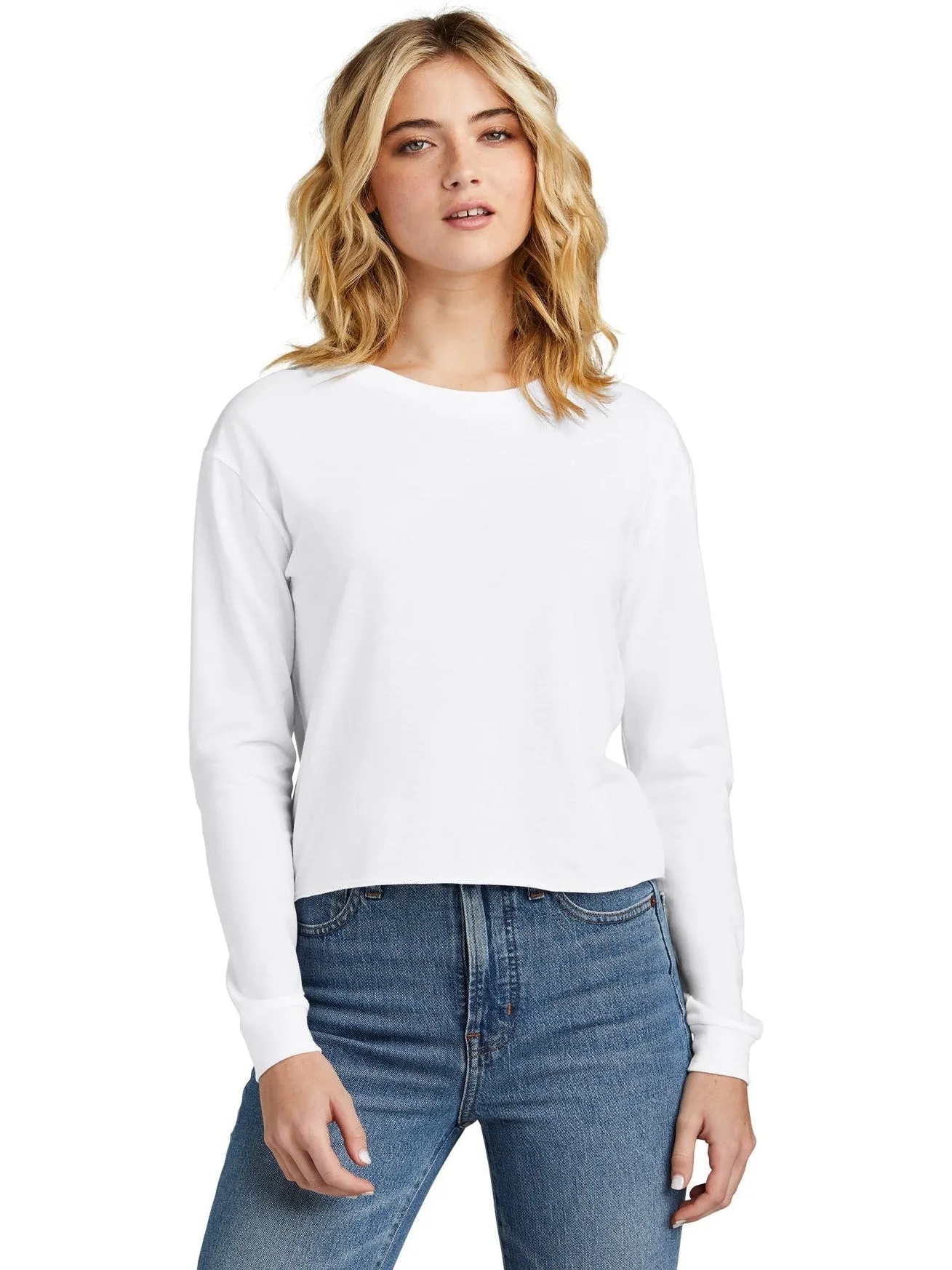 District Ladies Perfect Tri Midi Long Sleeve Tee