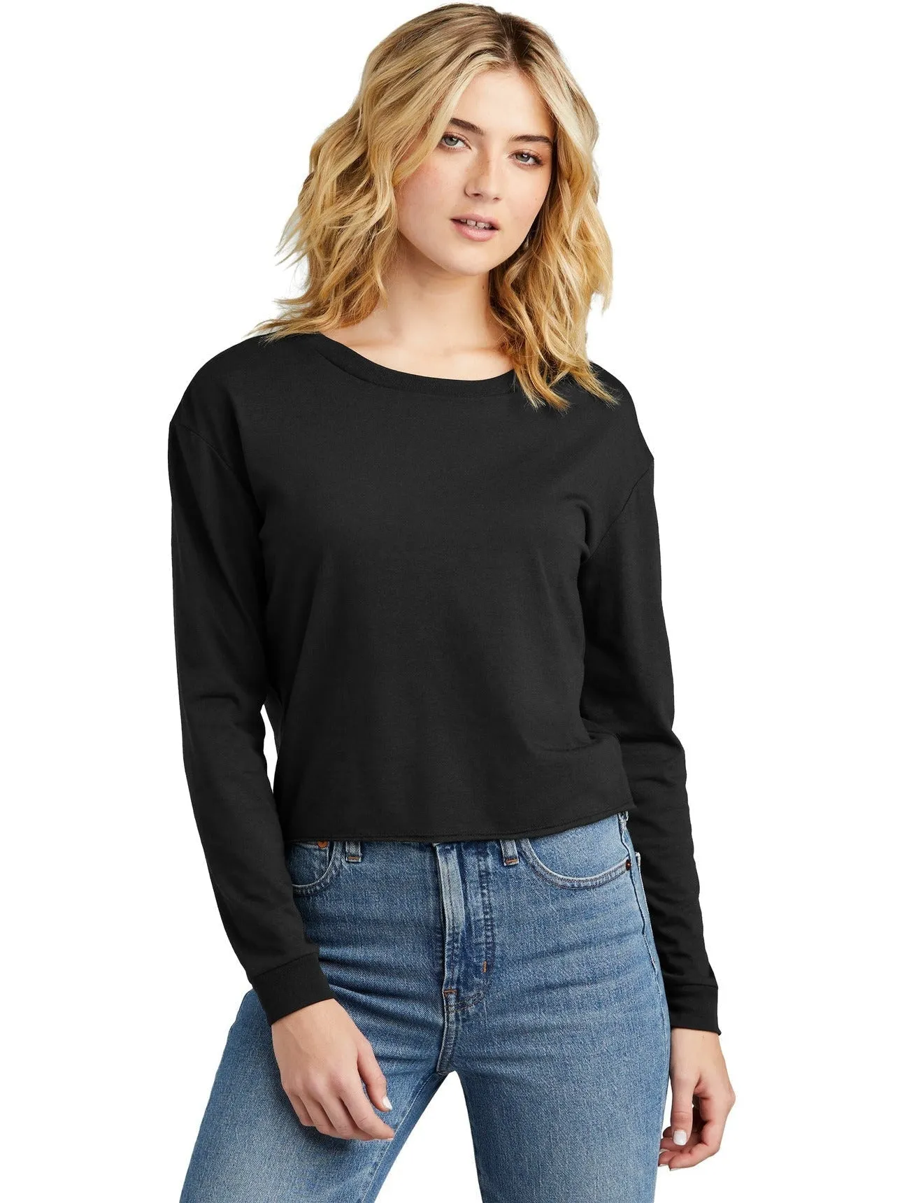 District Ladies Perfect Tri Midi Long Sleeve Tee