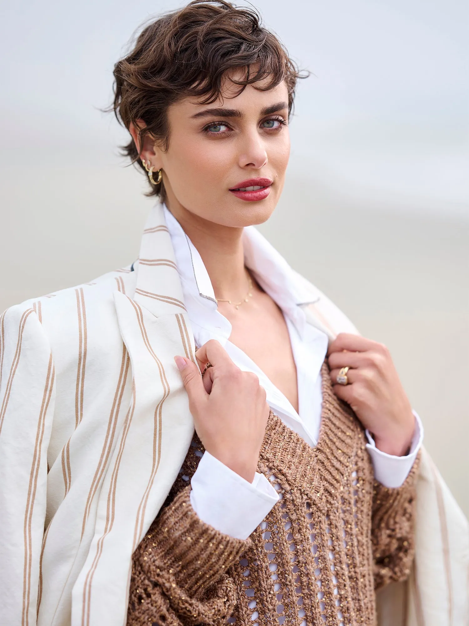 Double Breasted Stripe Blazer