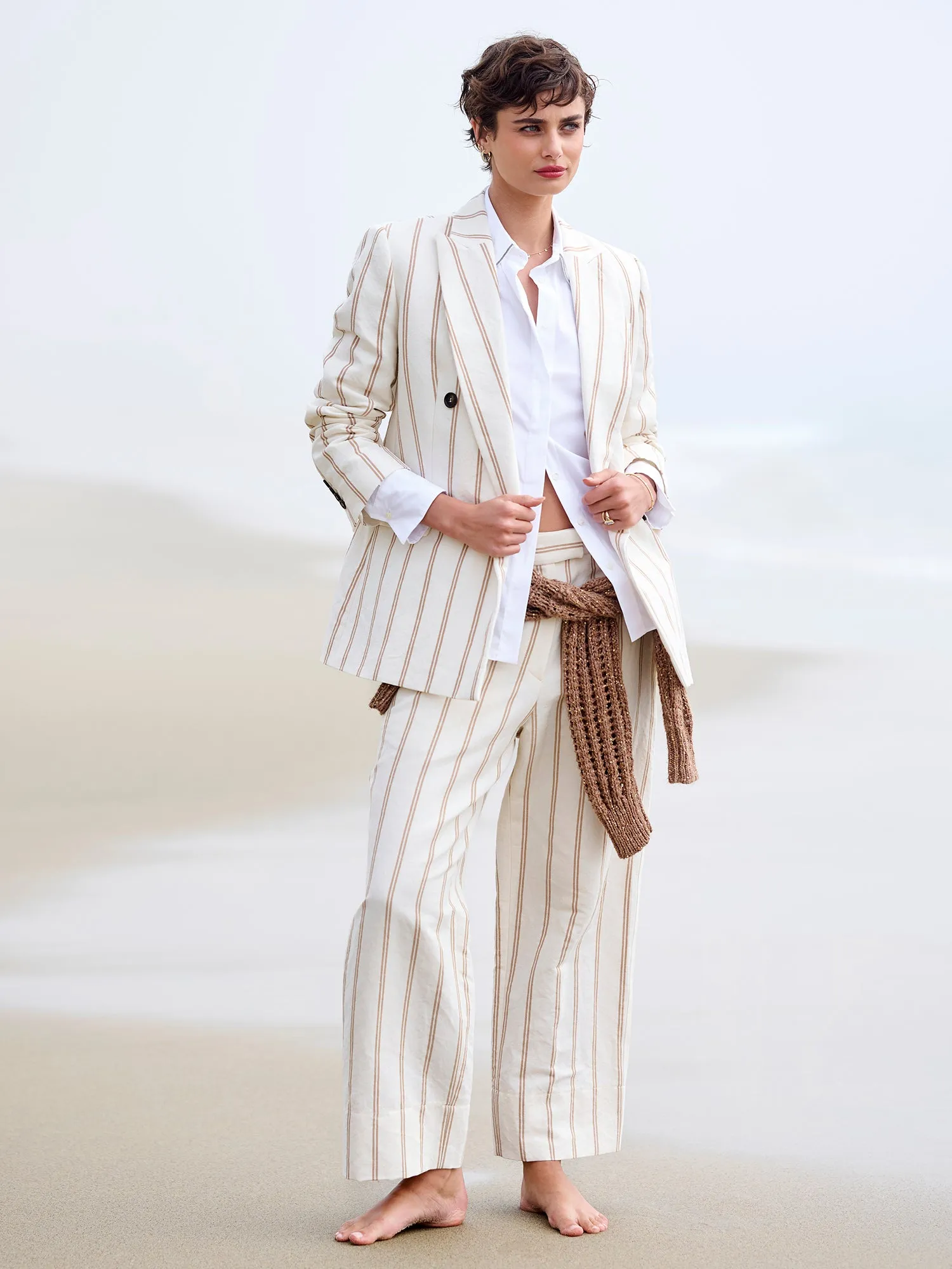 Double Breasted Stripe Blazer