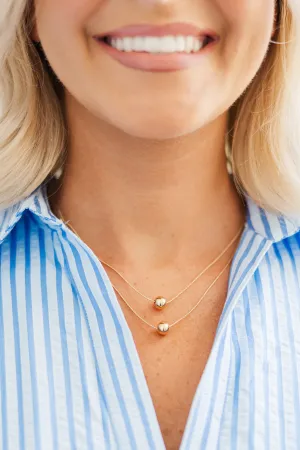 Double Duty Gold Layered Necklace
