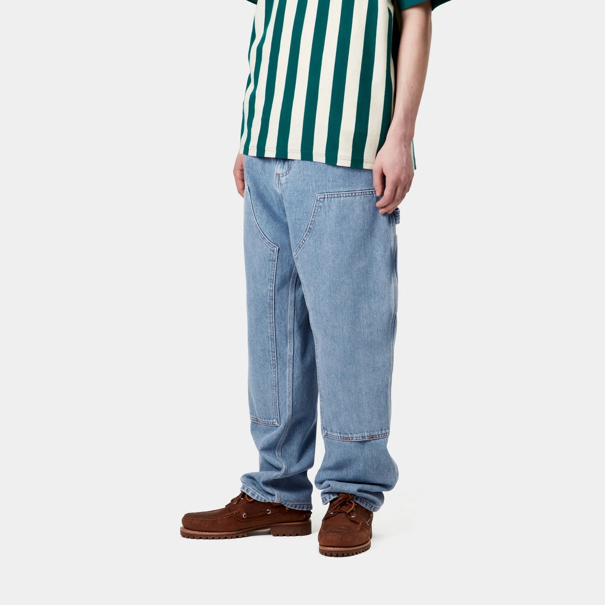 Double Knee Pant - Denim | Blue (stone bleached) Carhartt WIP