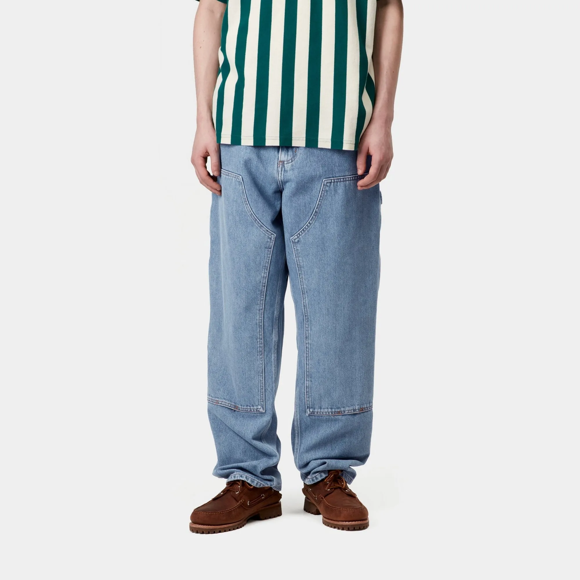Double Knee Pant - Denim | Blue (stone bleached) Carhartt WIP
