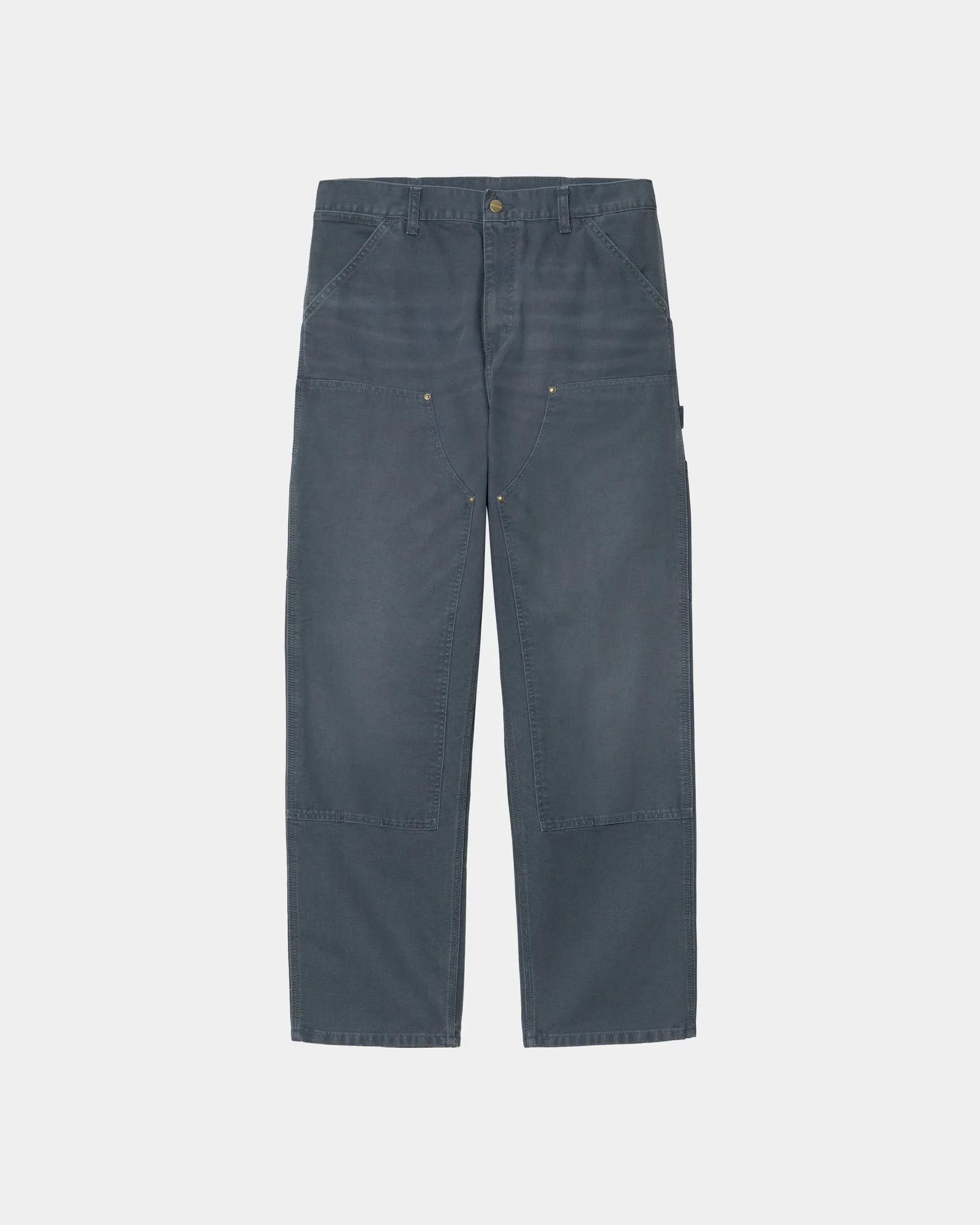 Double Knee Pant - Stone Canvas | Dusky Blue Carhartt WIP