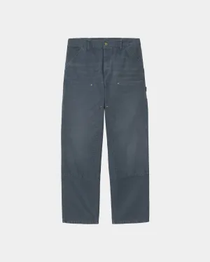 Double Knee Pant - Stone Canvas | Dusky Blue Carhartt WIP