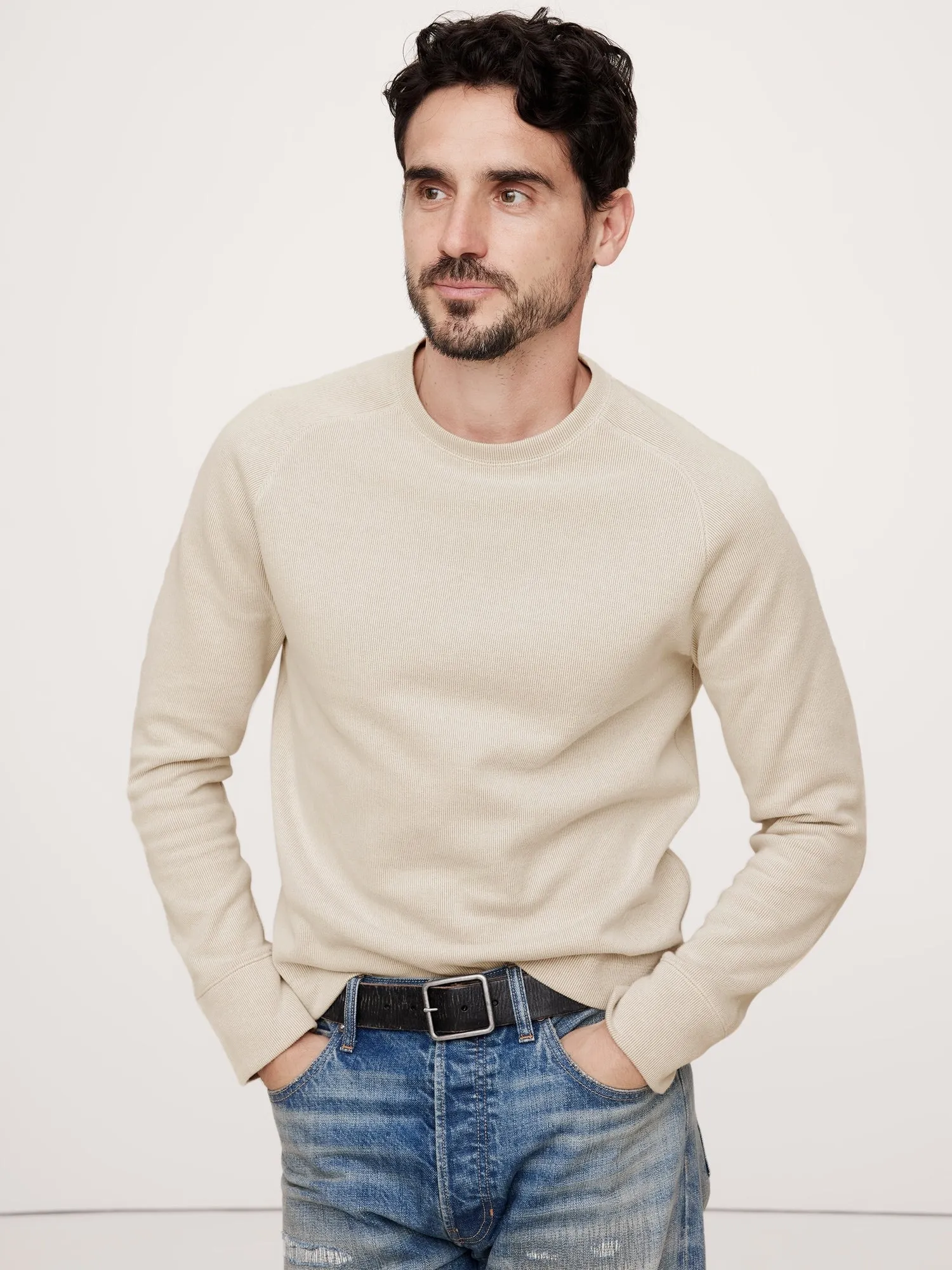 Double-Knit Sweatshirt Banana Republic