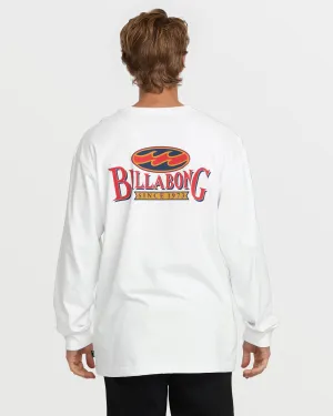 Double Spread OG Long Sleeve Tee - White Billabong