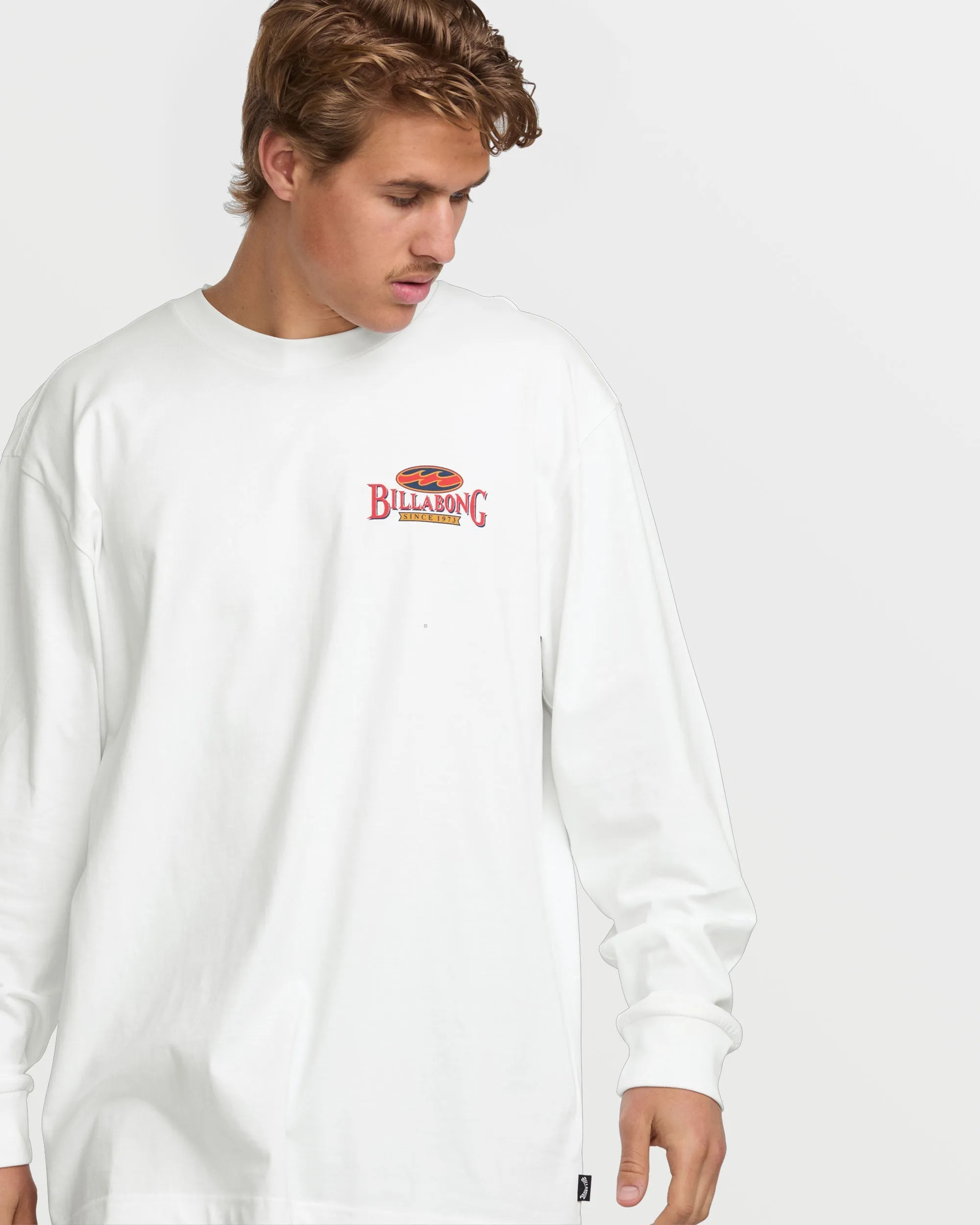Double Spread OG Long Sleeve Tee - White Billabong