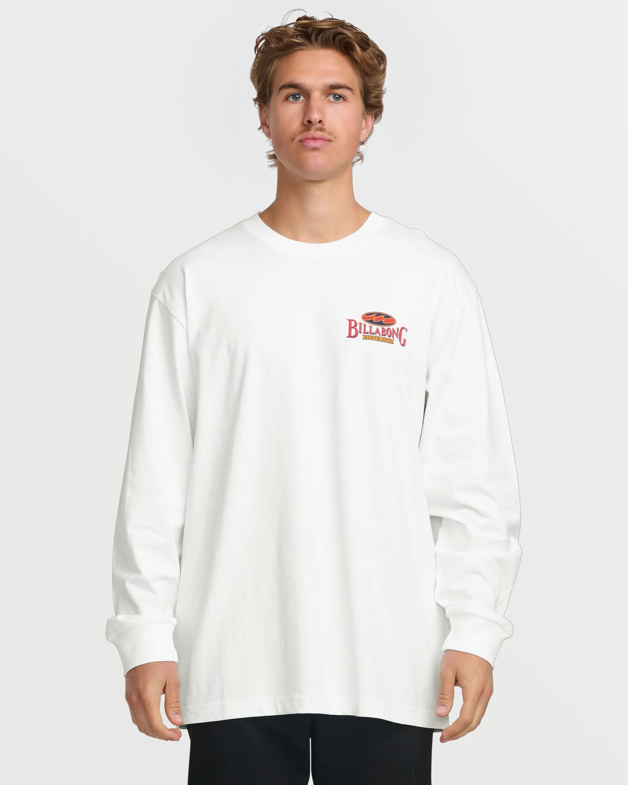 Double Spread OG Long Sleeve Tee - White Billabong